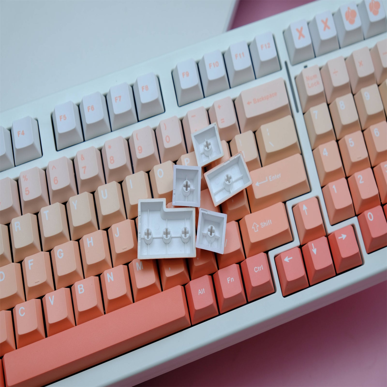 Blush keycaps