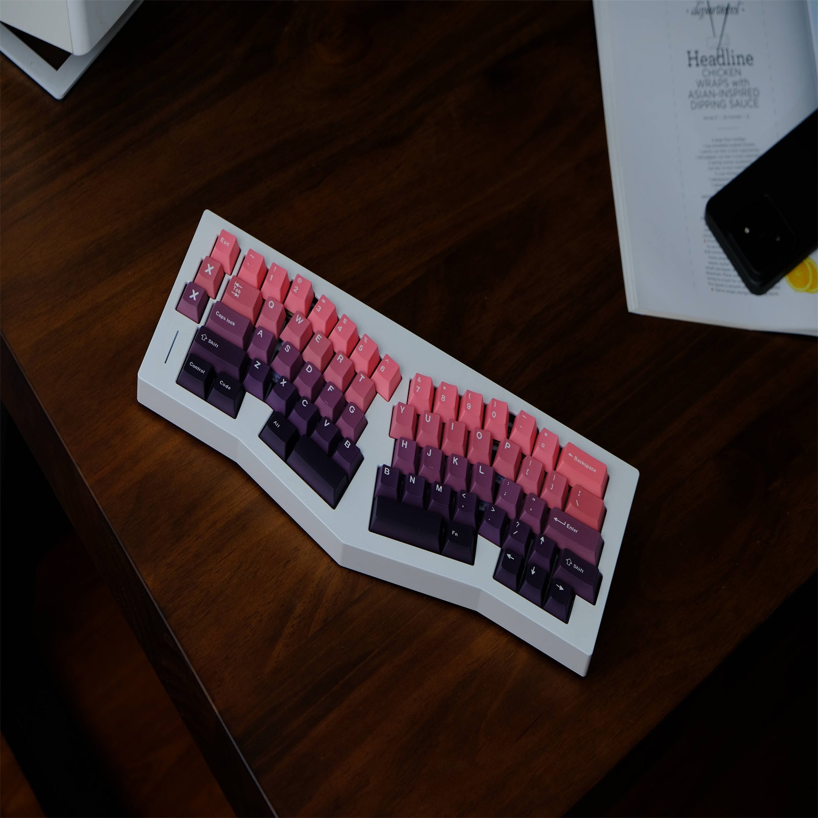 Red Beans Gradient keycaps
