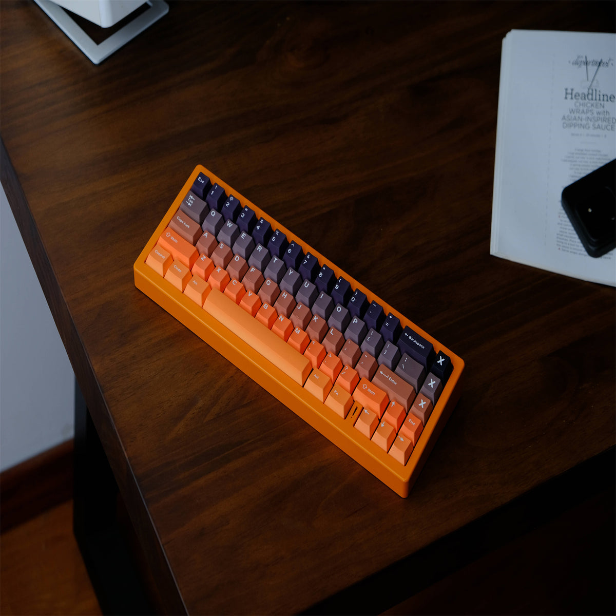 Sun Set Keycaps Sunset Gradient keycaps 147 Keys PBT Keycaps Cherry Profile DYE-SUB ...