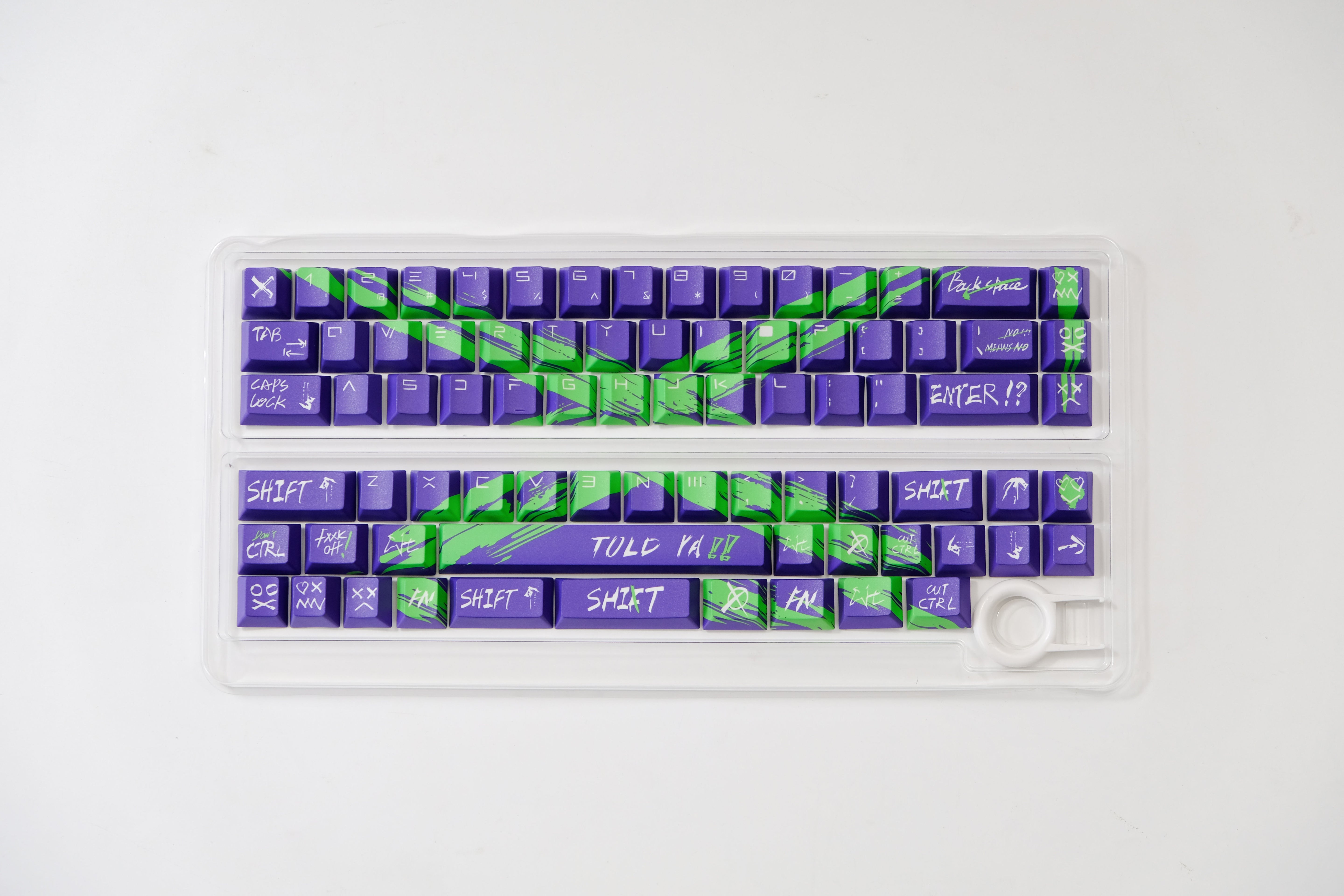 Against invalid Purple Green keycaps