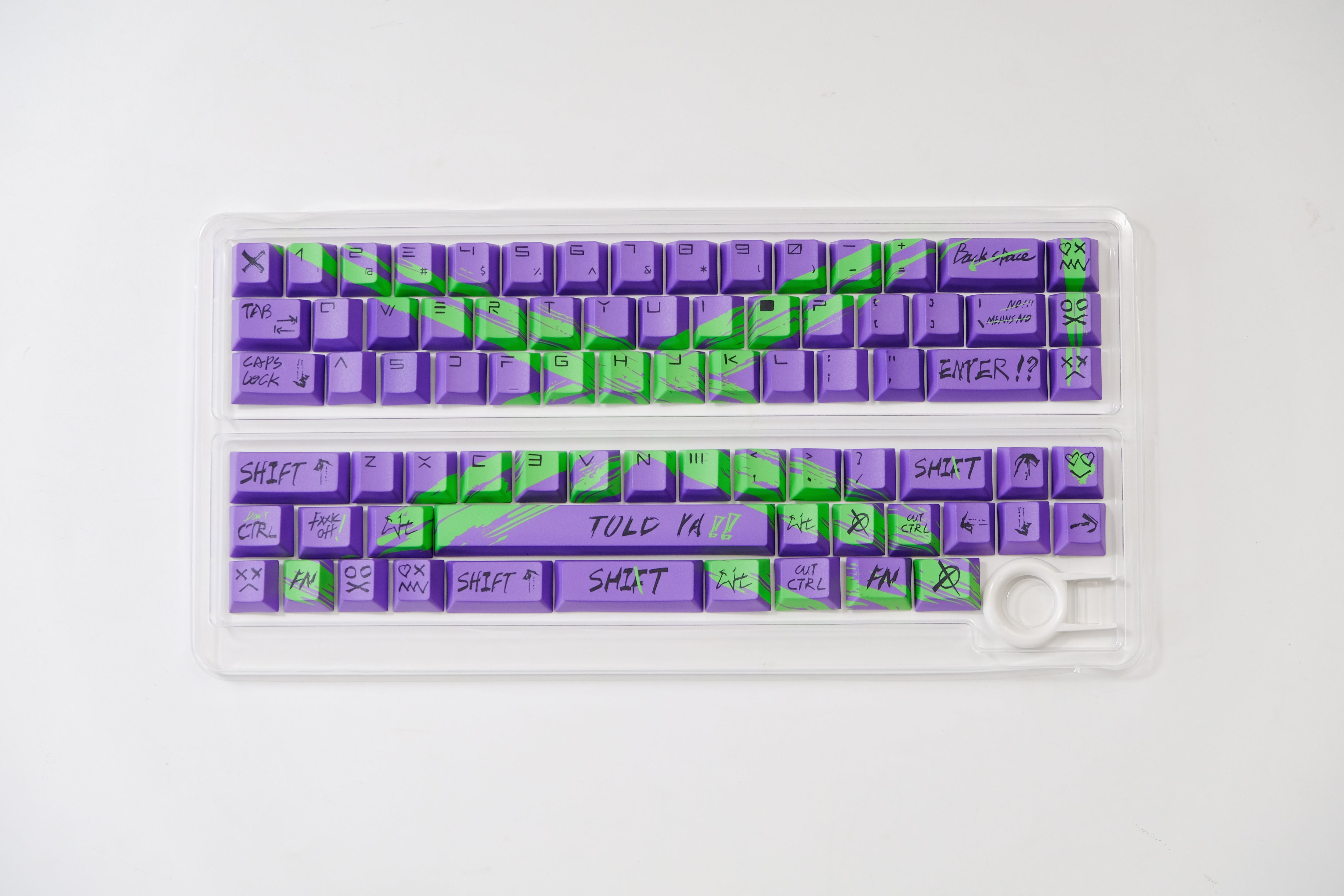 Against invalid Purple Green keycaps