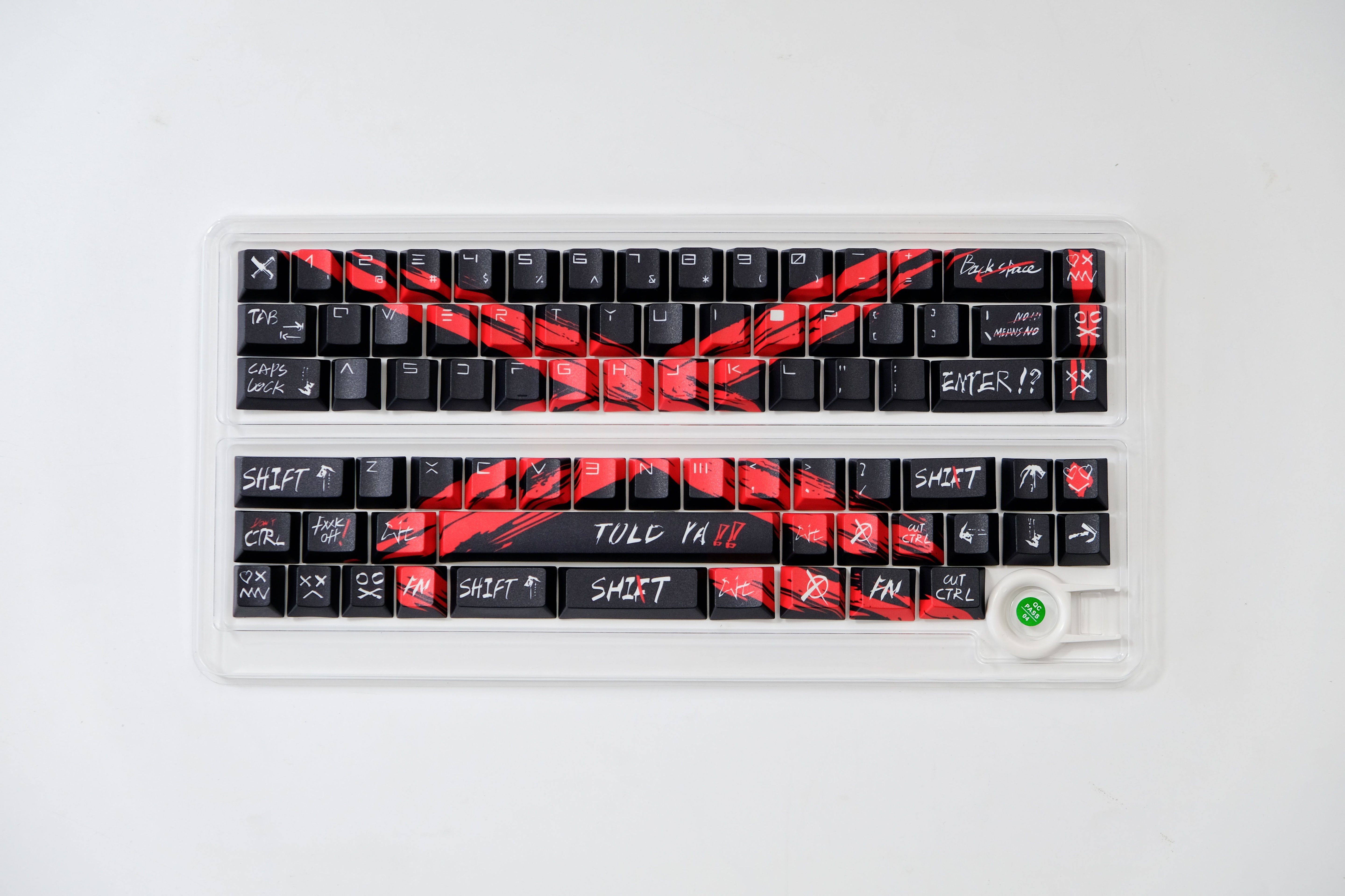 Against invalid Black Red keycaps