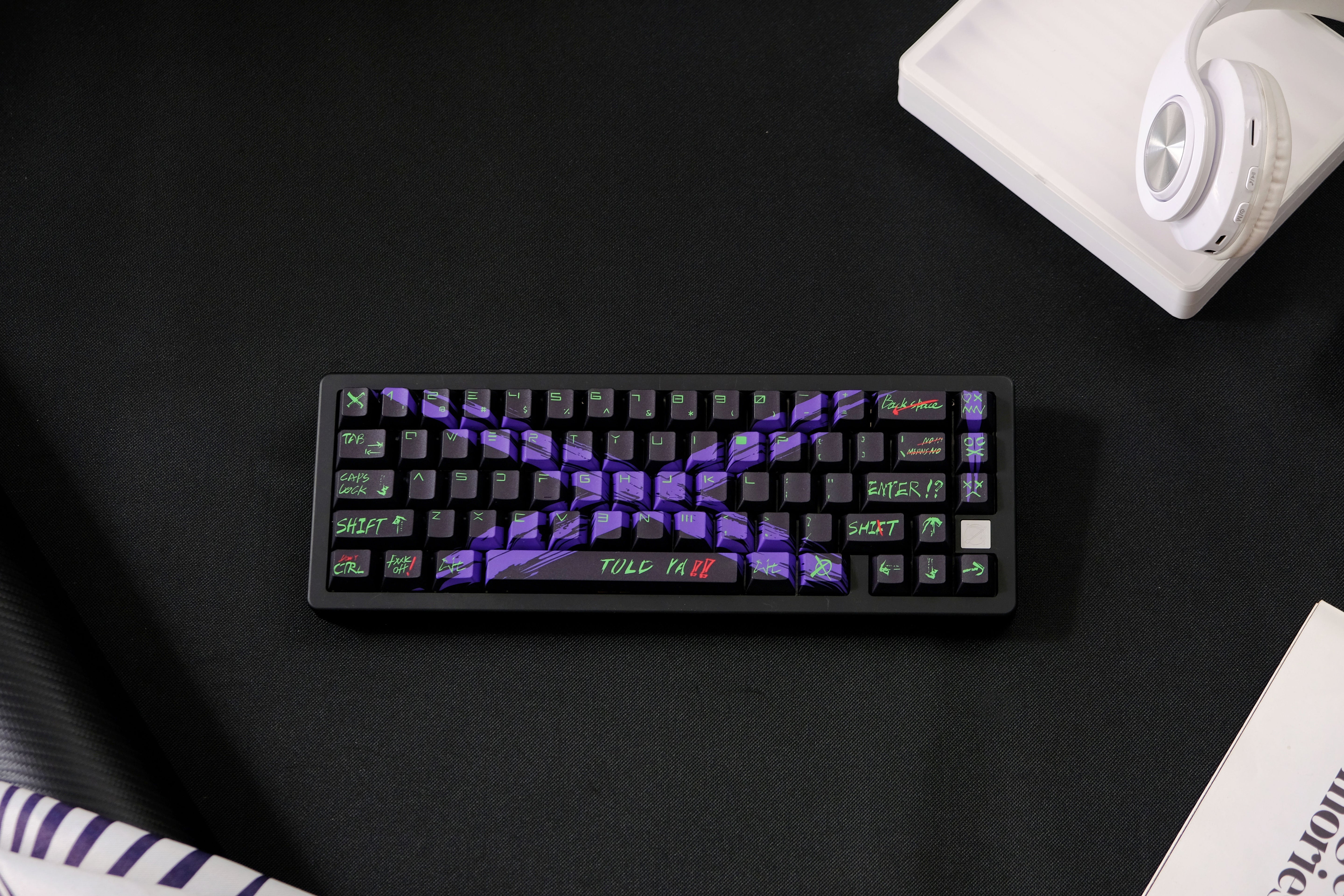 Against invalid Black Purple keycaps