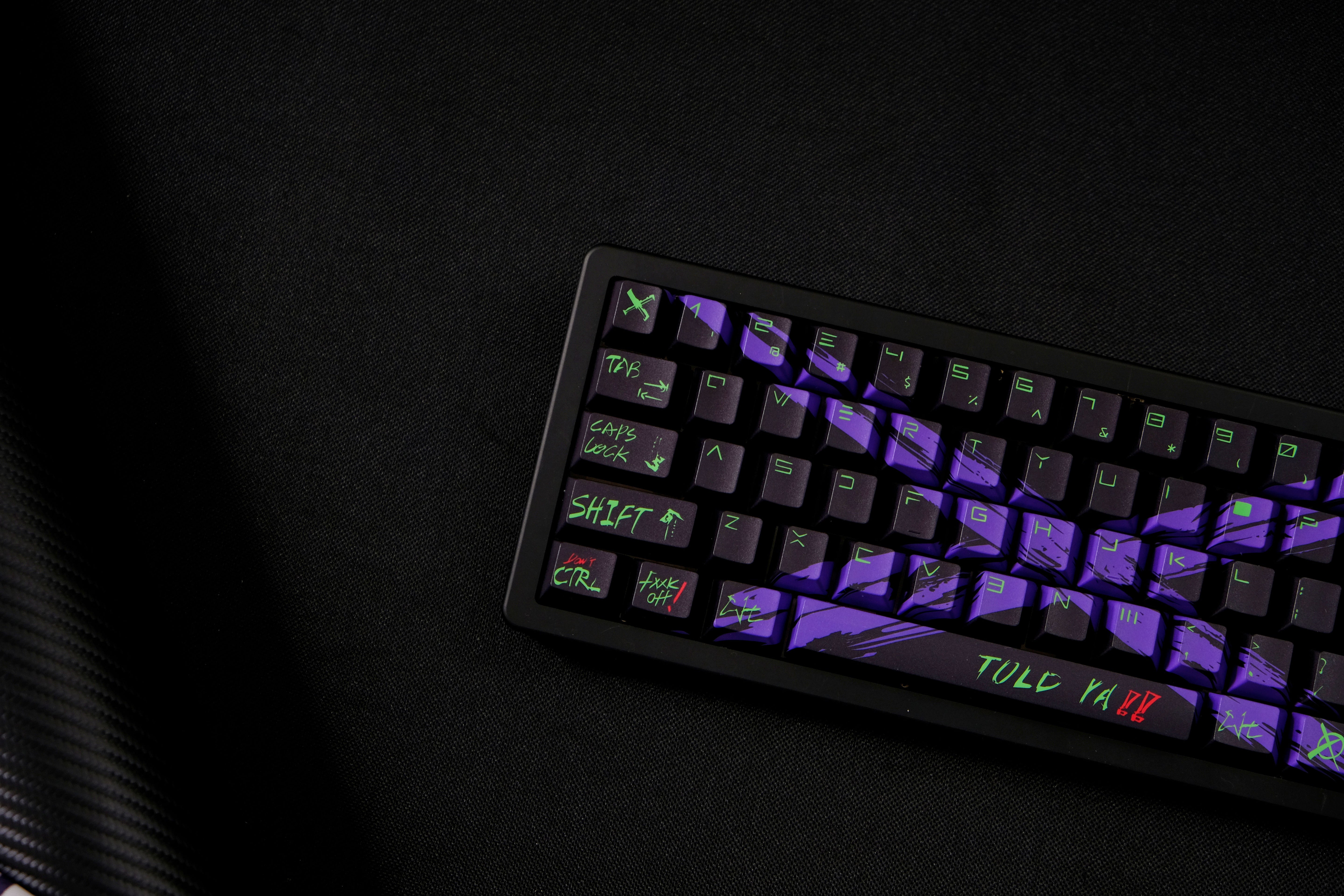 Against invalid Black Purple keycaps