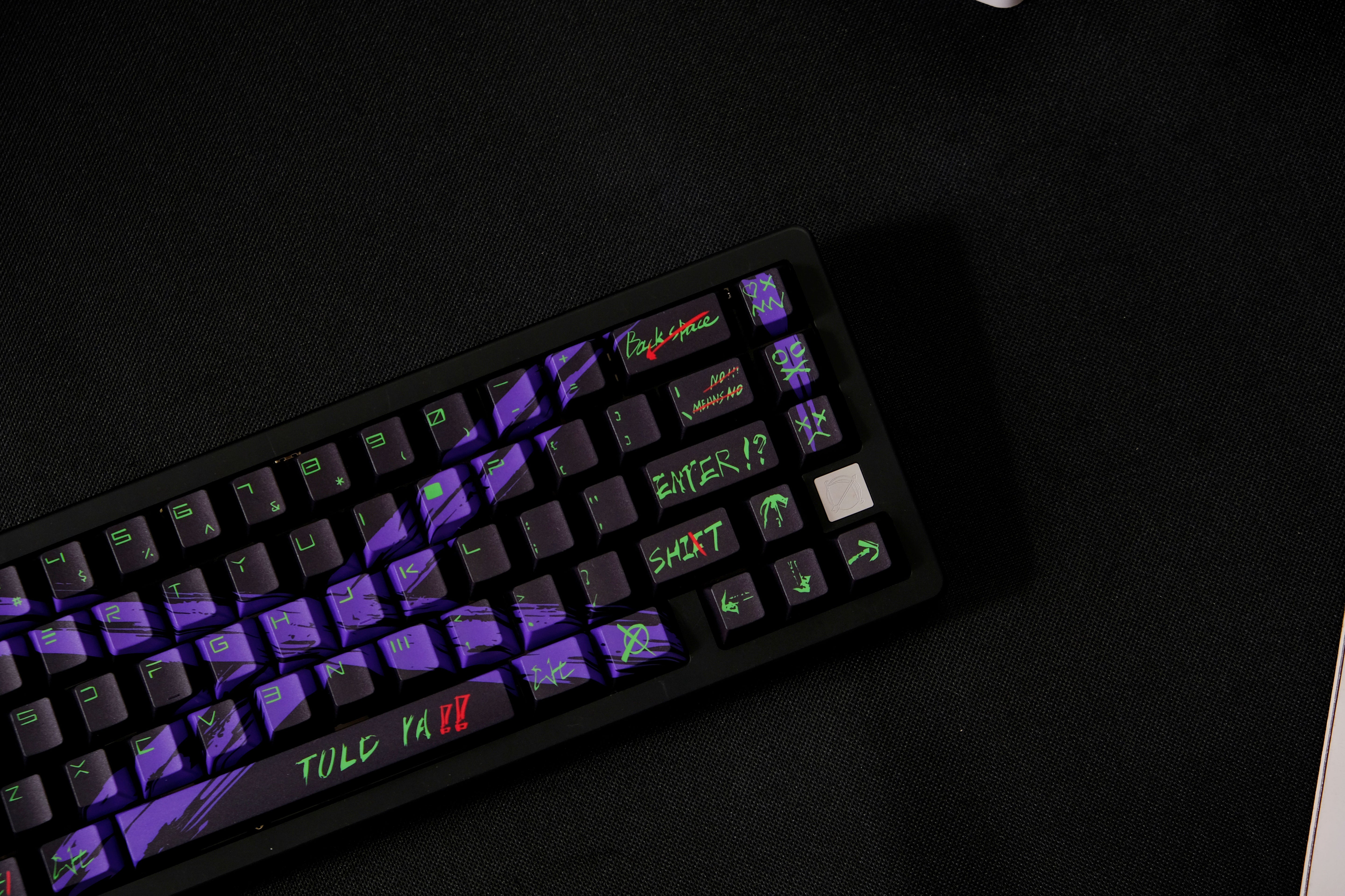 Against invalid Black Purple keycaps