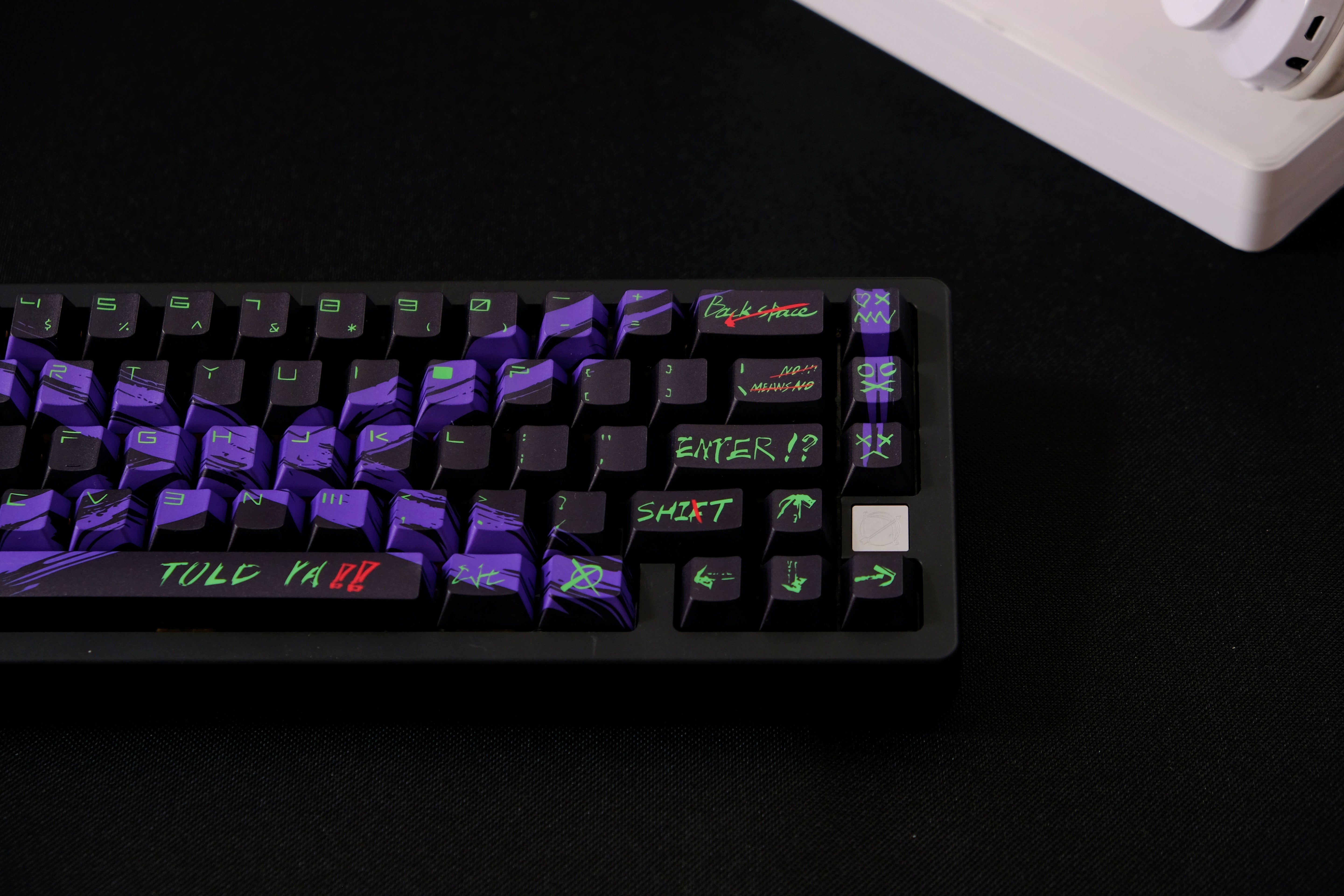 Against invalid Black Purple keycaps