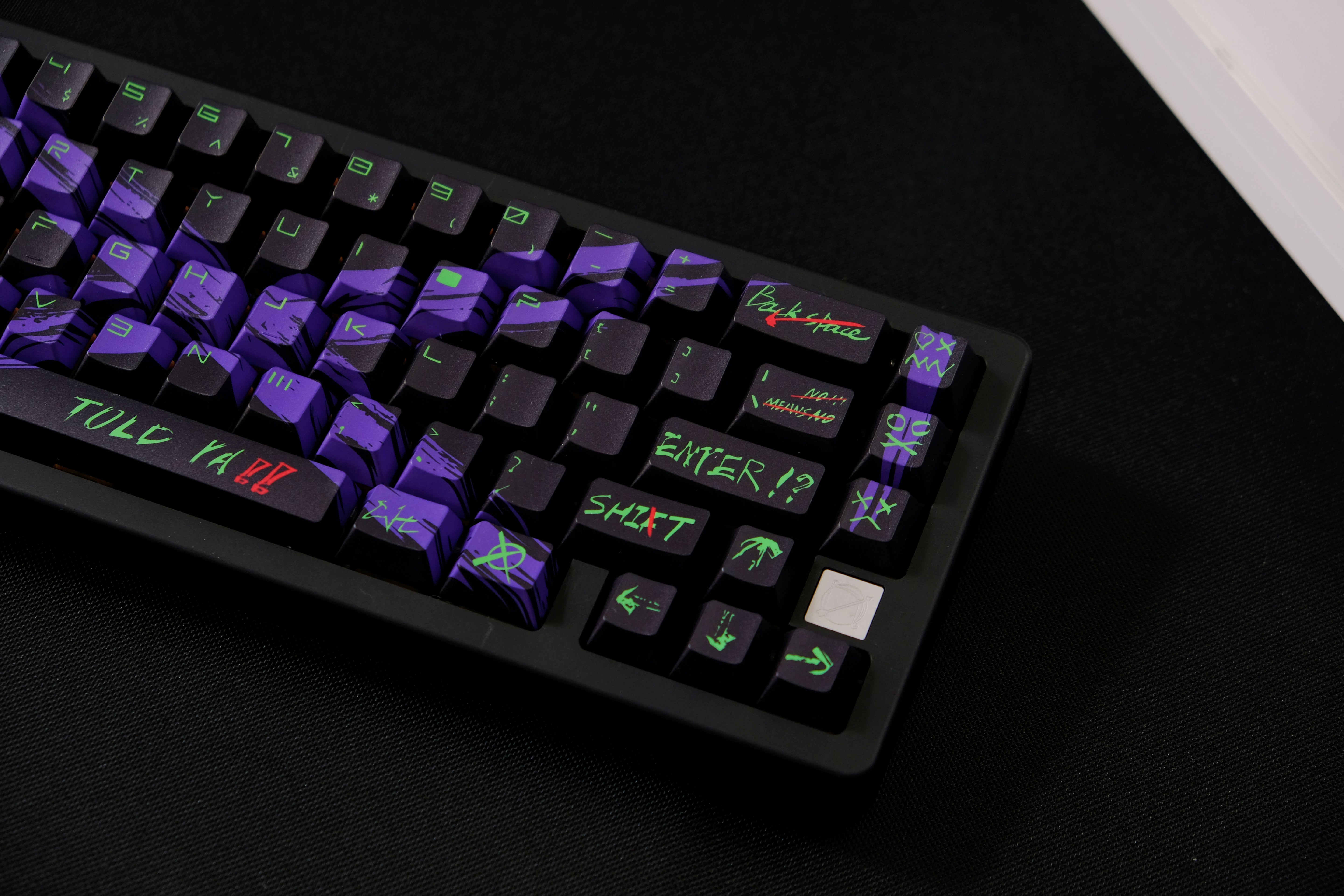 Against invalid Black Purple keycaps
