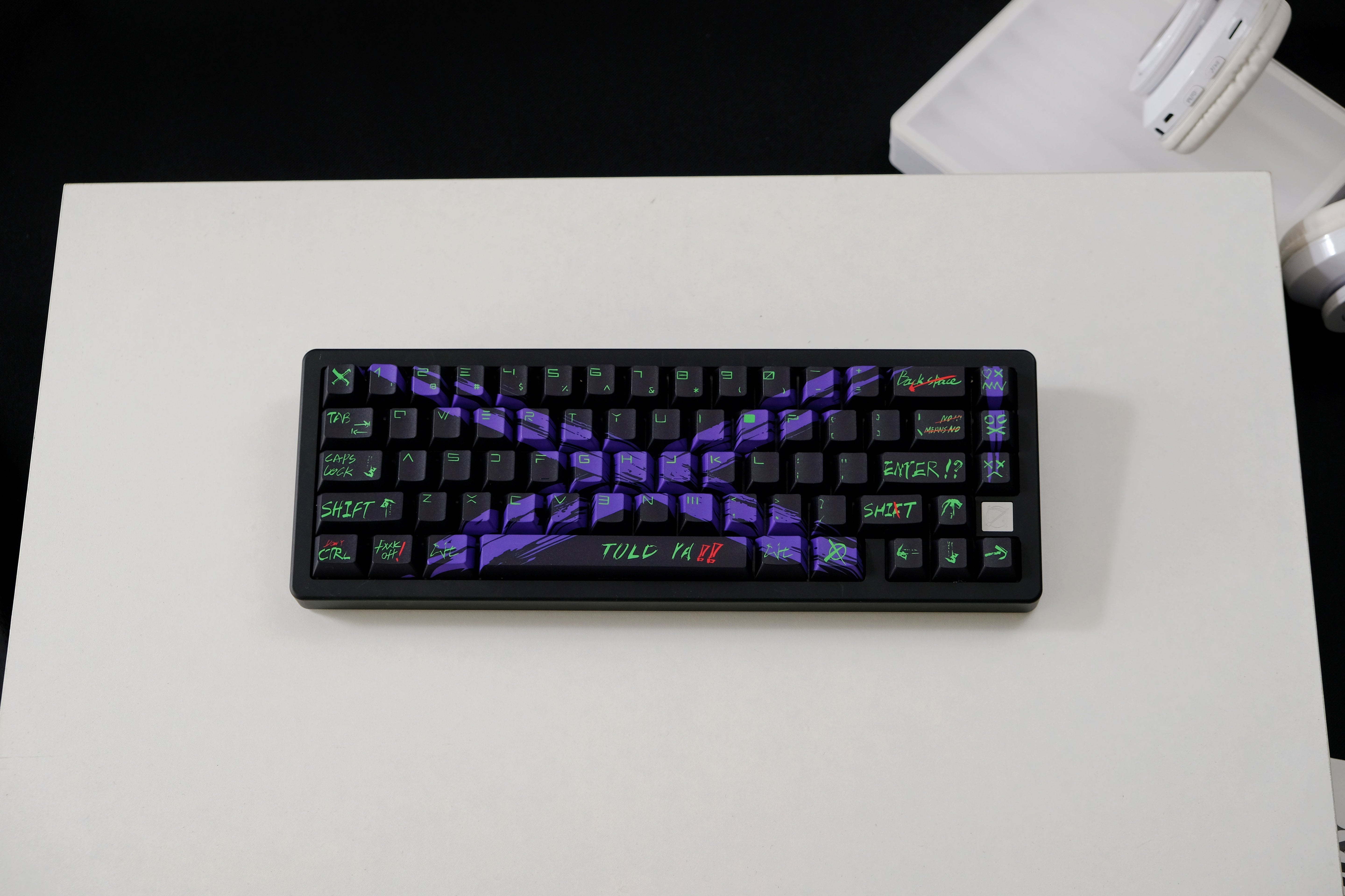 Against invalid Black Purple keycaps