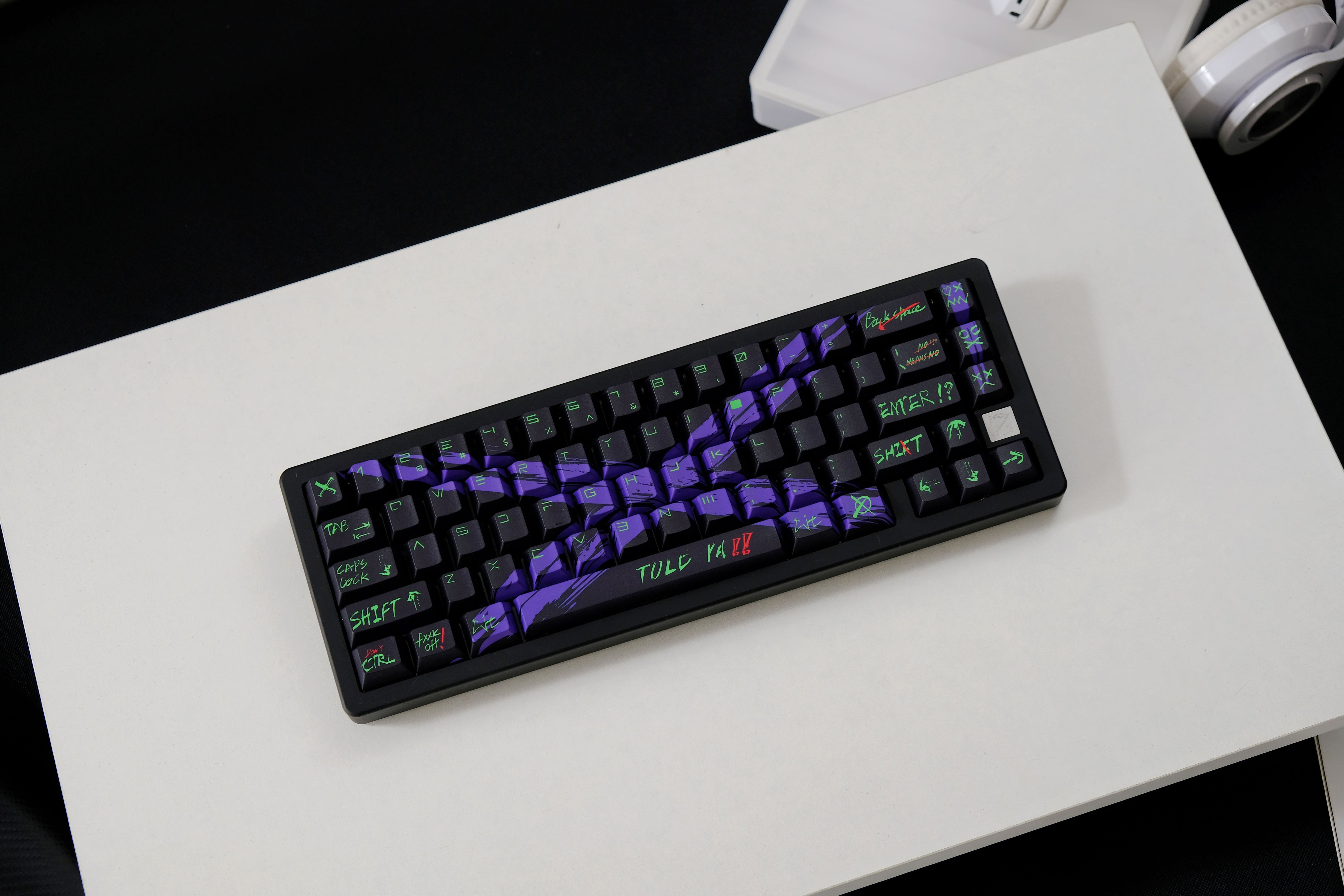 Against invalid Black Purple keycaps