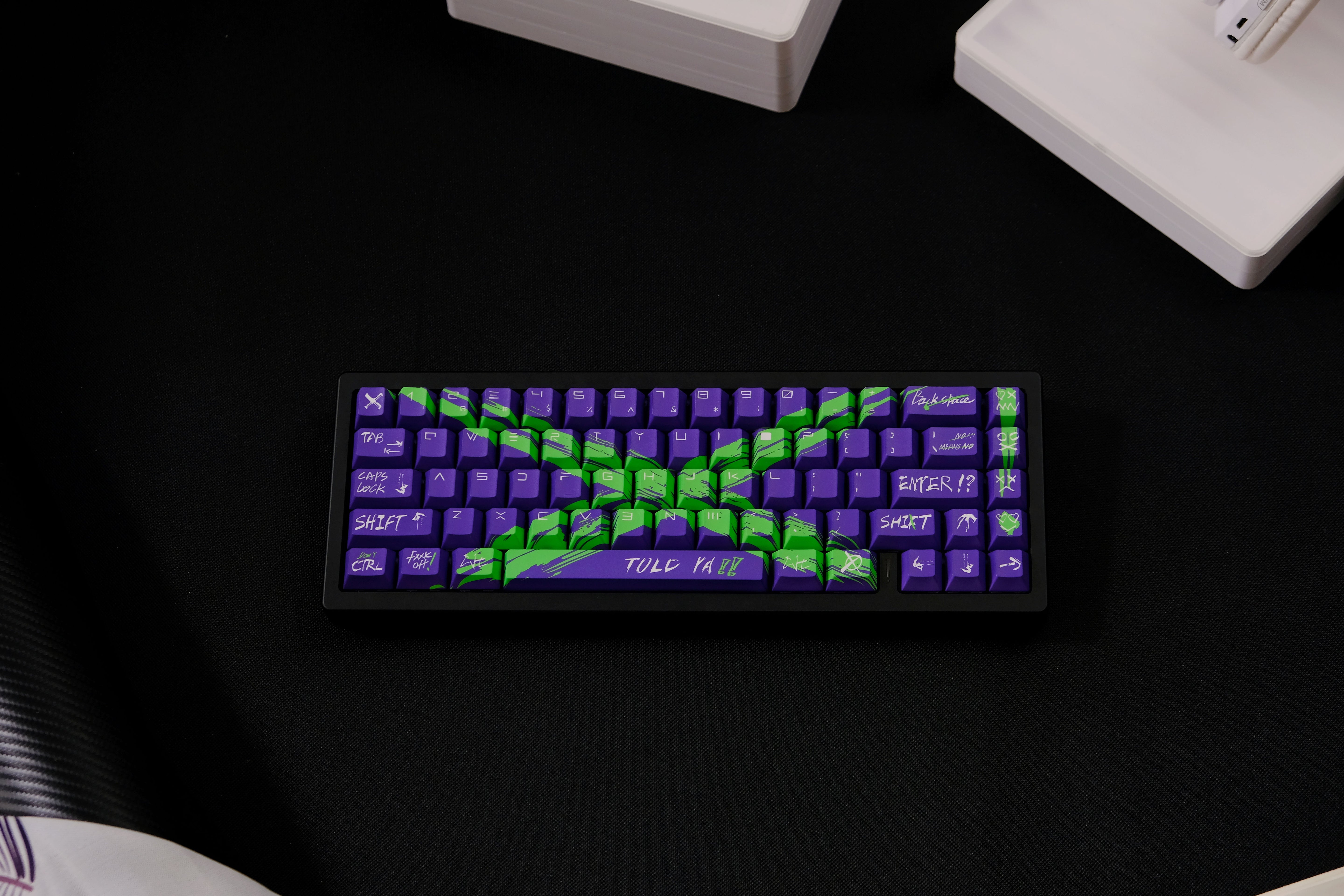 Against invalid Purple Green keycaps
