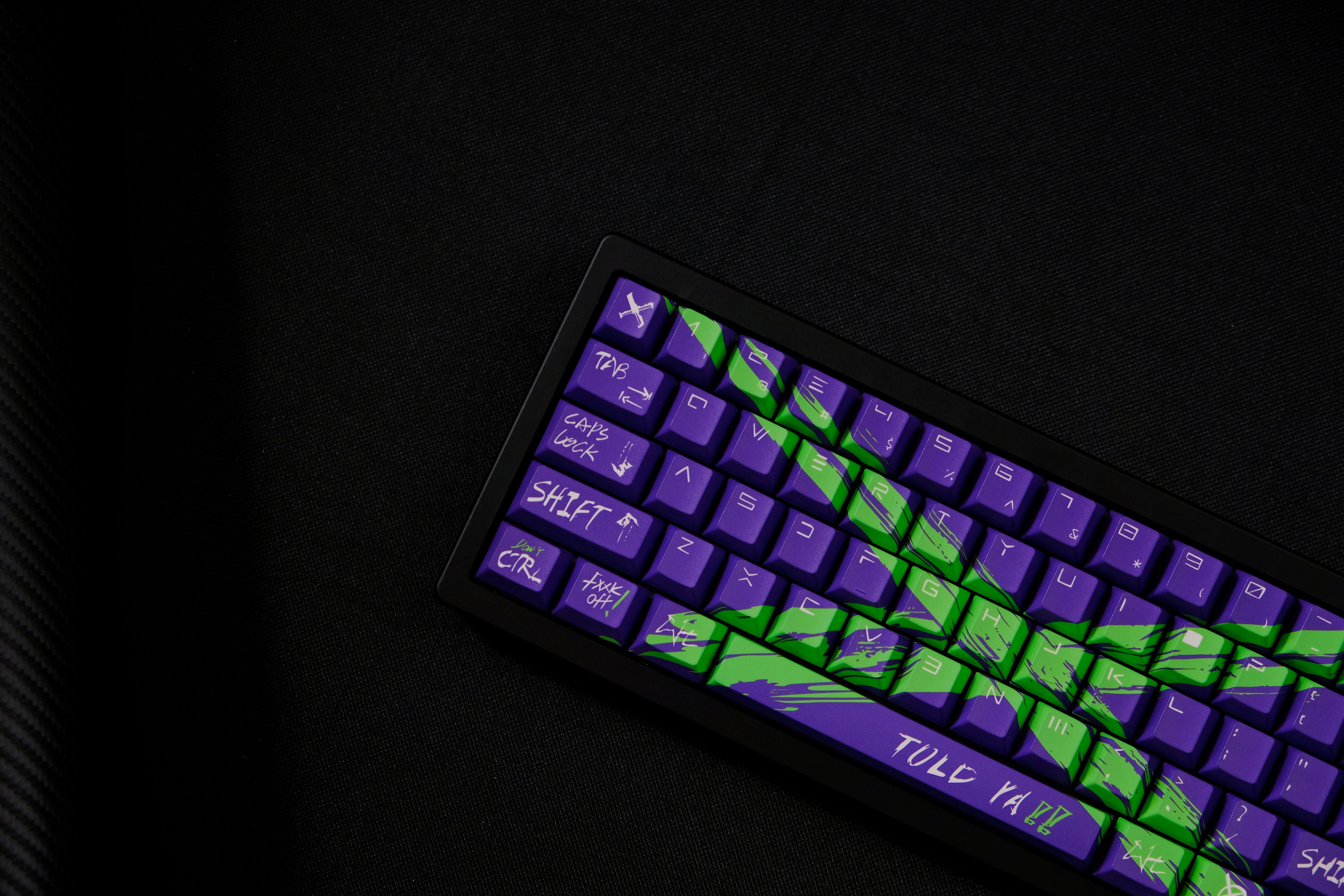 Against invalid Purple Green keycaps