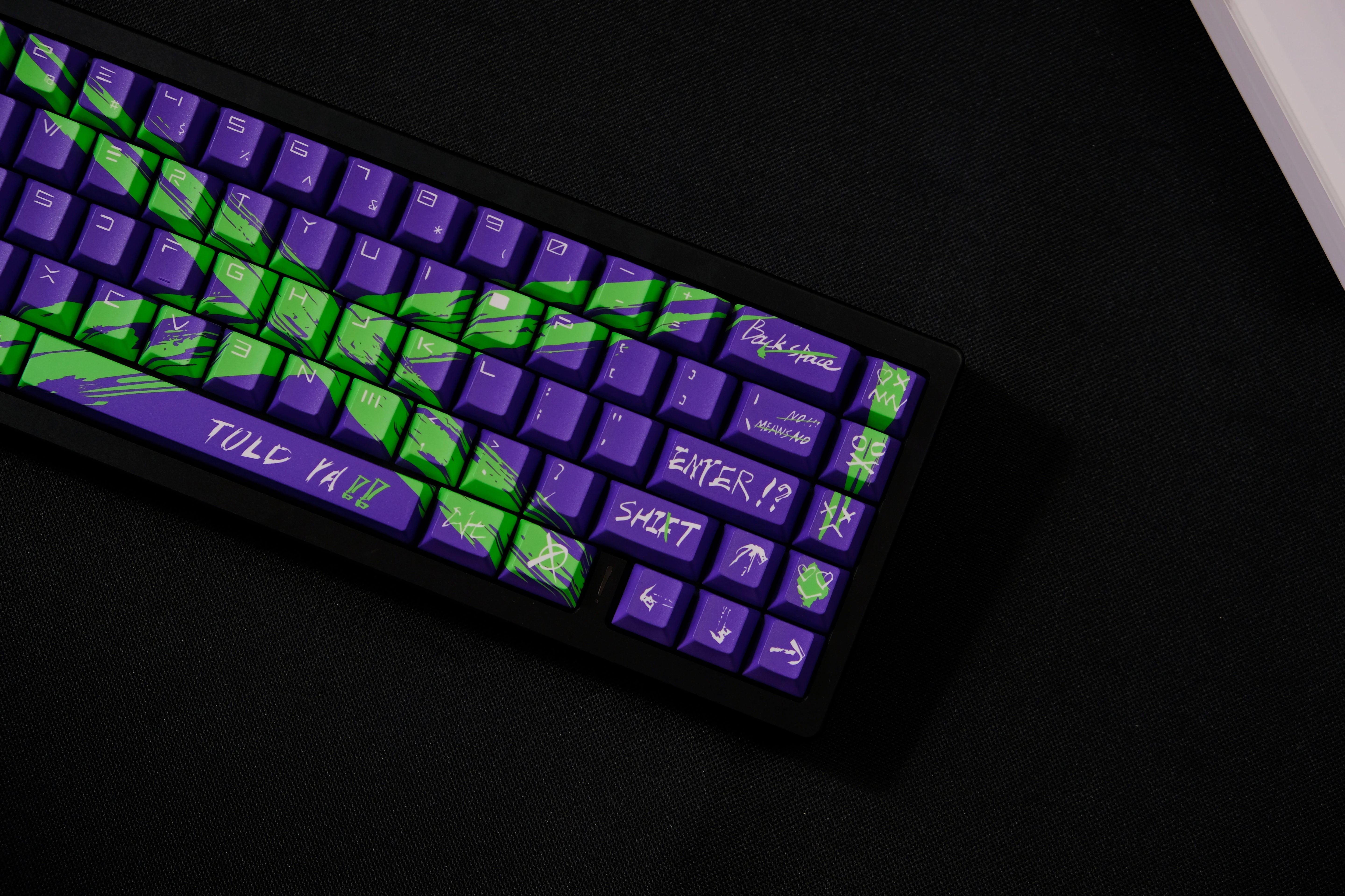 Against invalid Purple Green keycaps