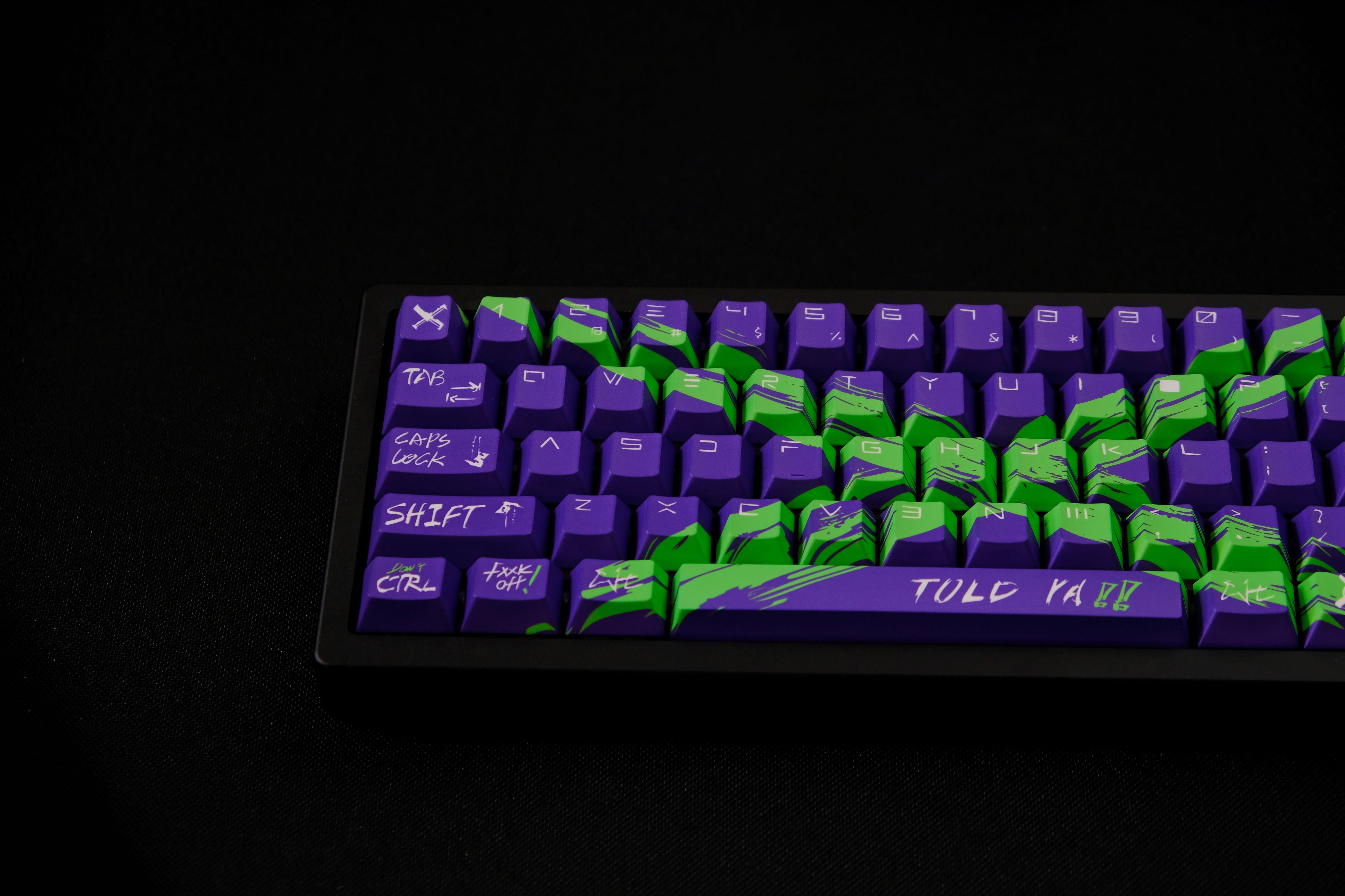 Against invalid Purple Green keycaps