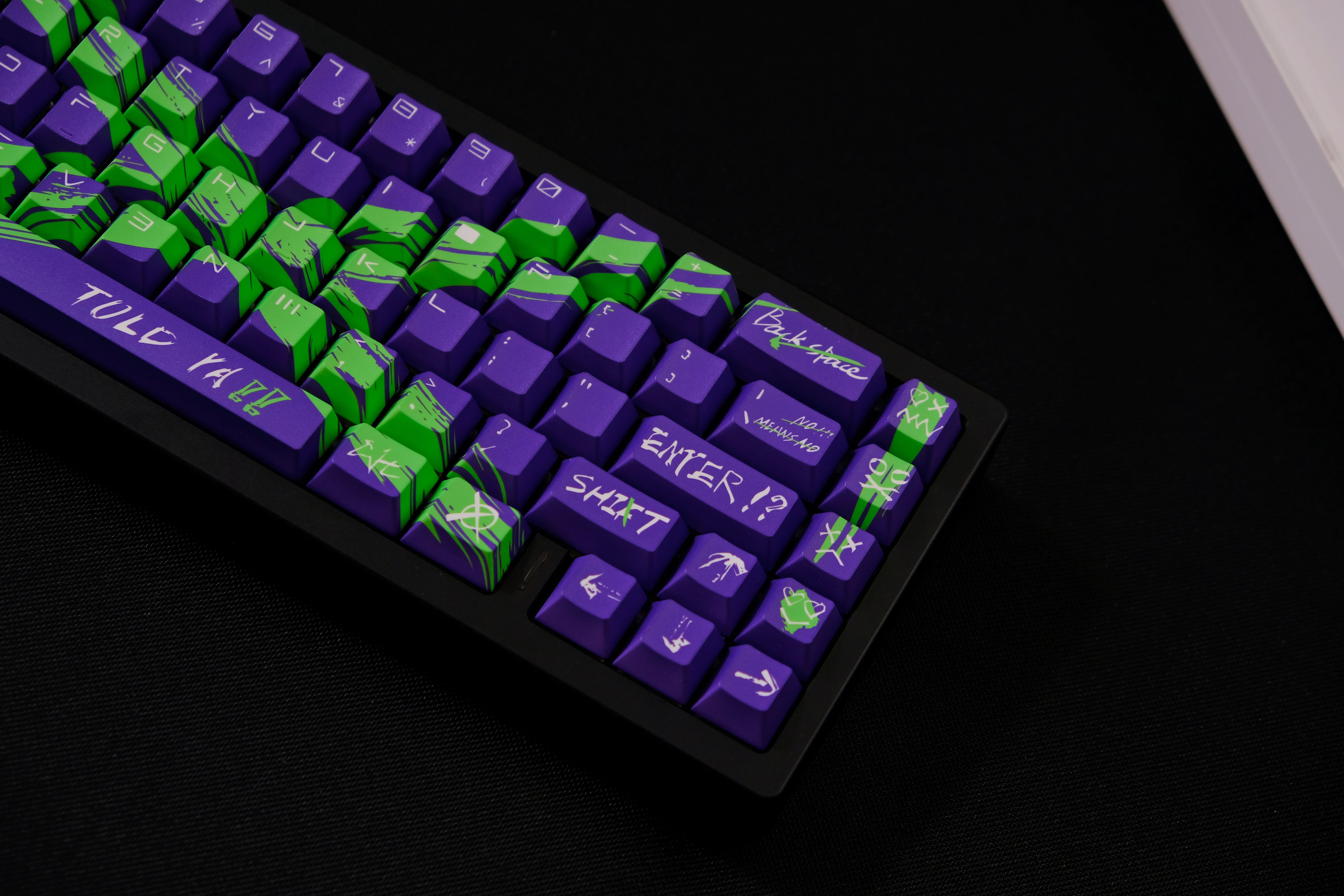 Against invalid Purple Green keycaps