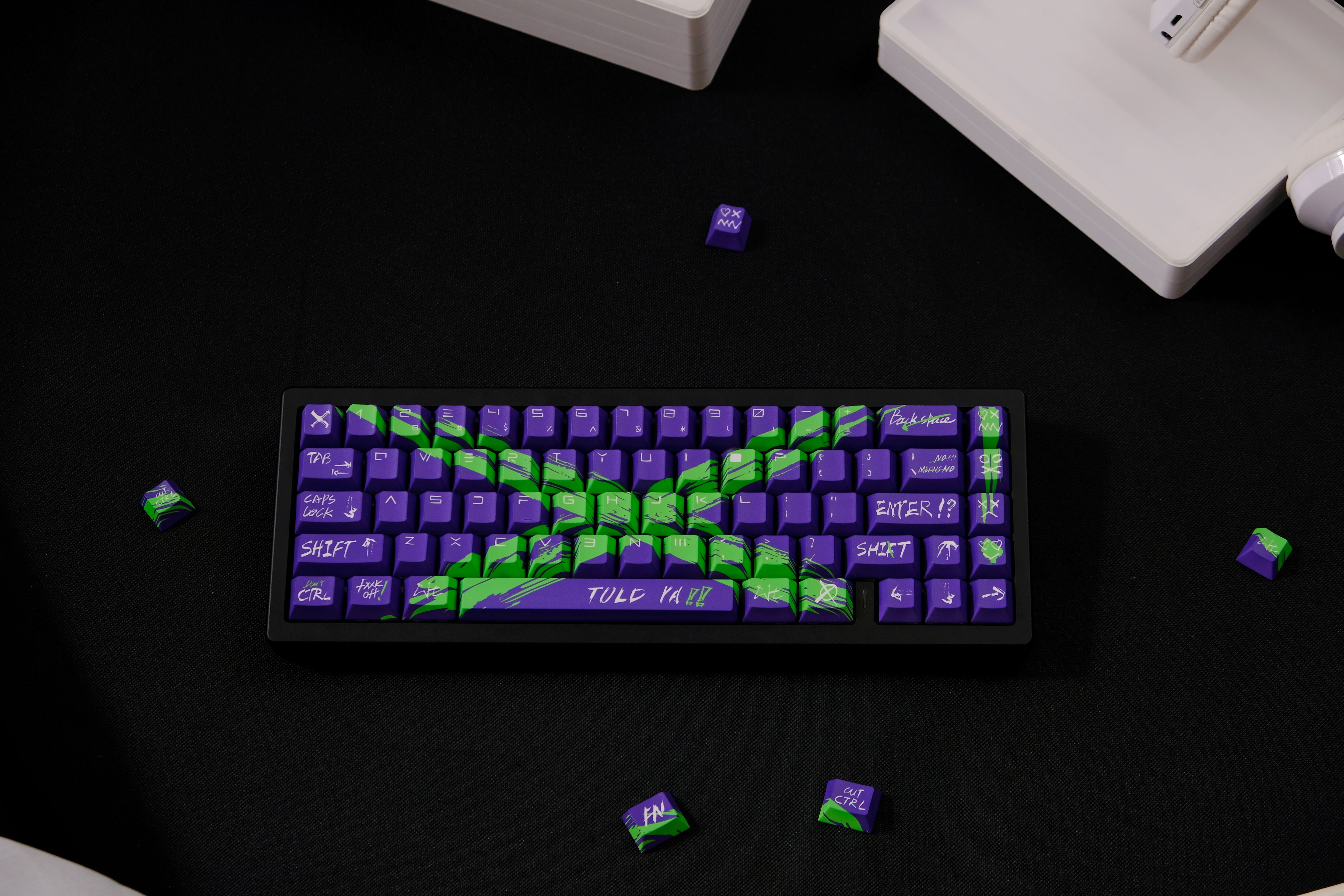 Against invalid Purple Green keycaps