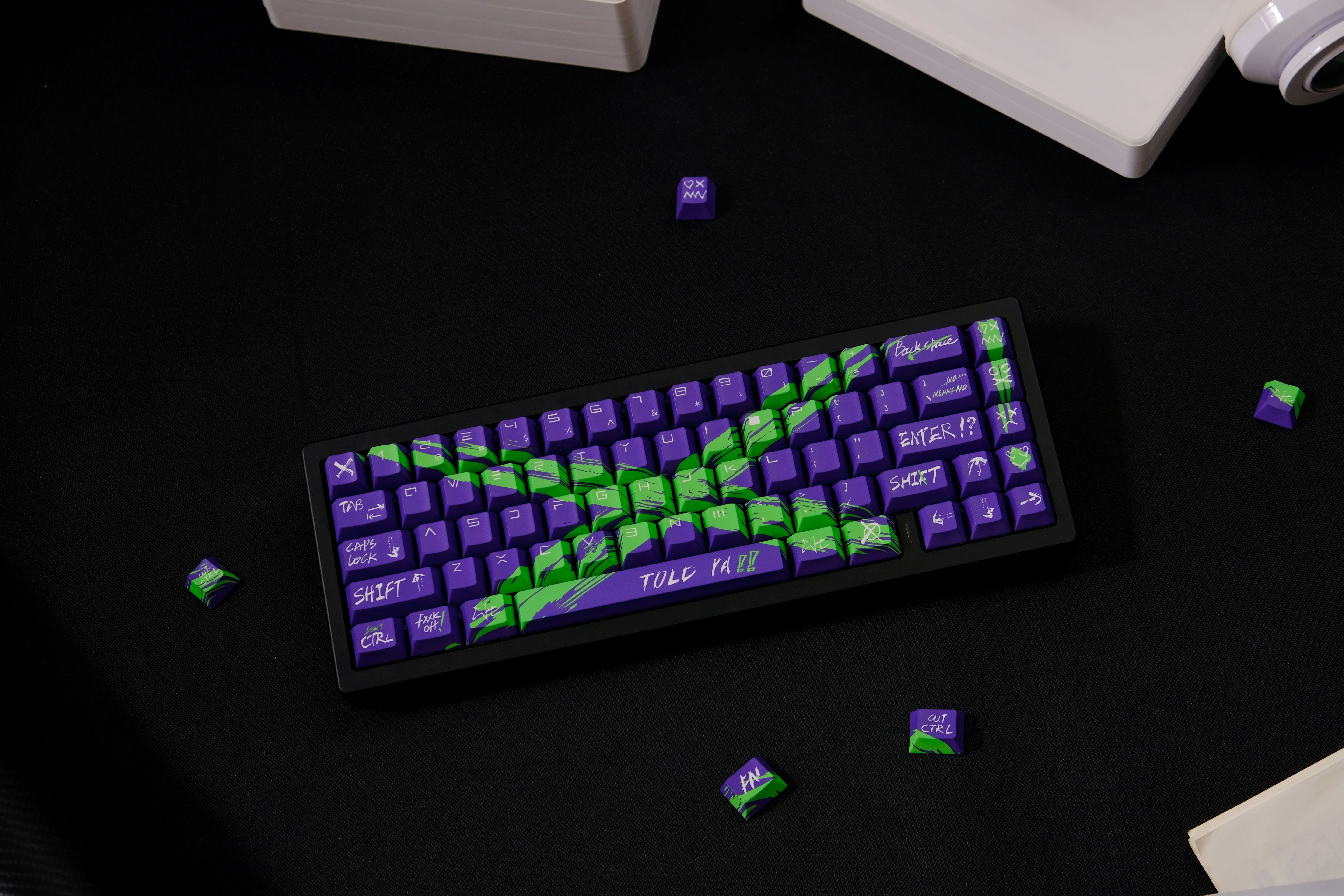 Against invalid Purple Green keycaps
