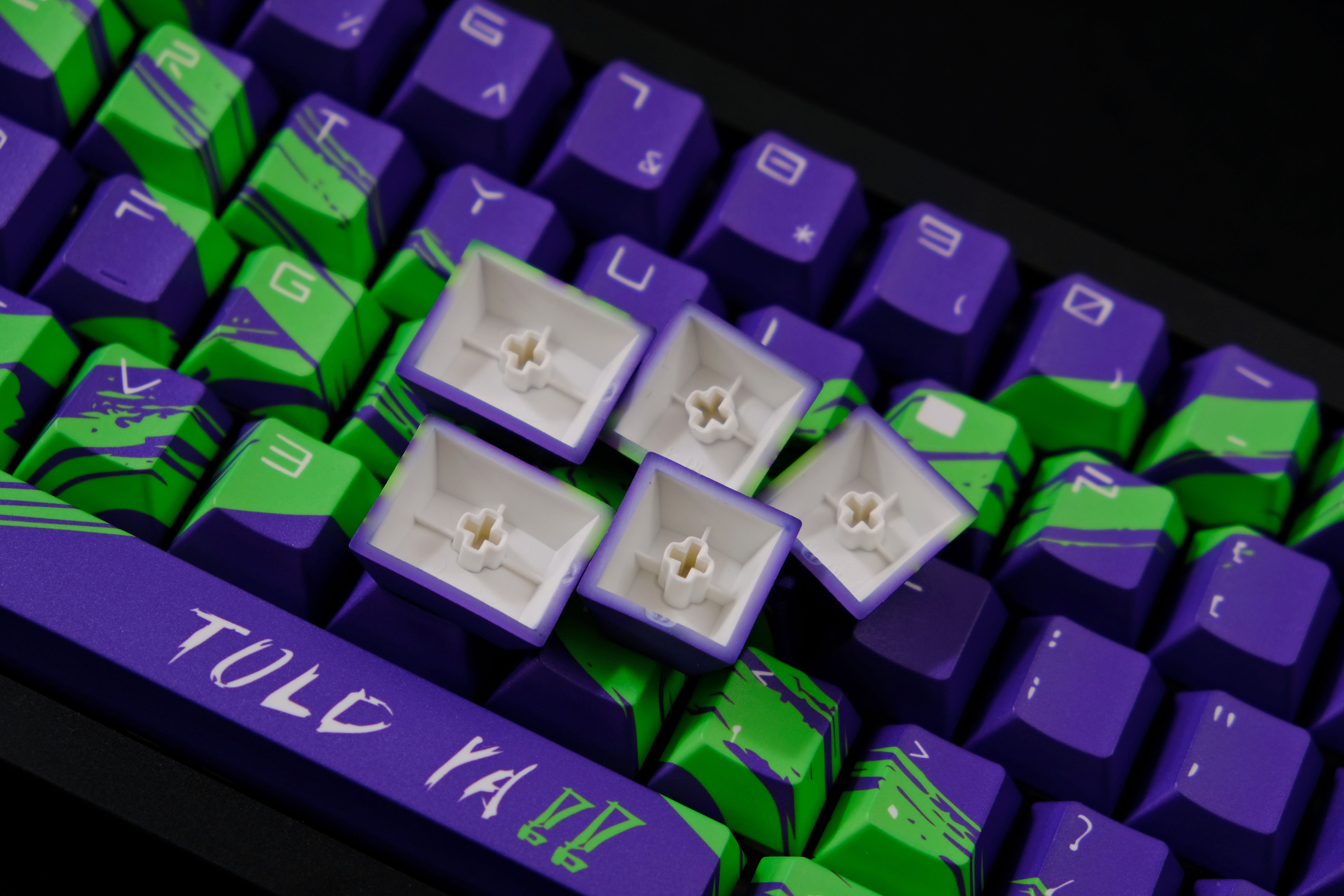 Against invalid Purple Green keycaps