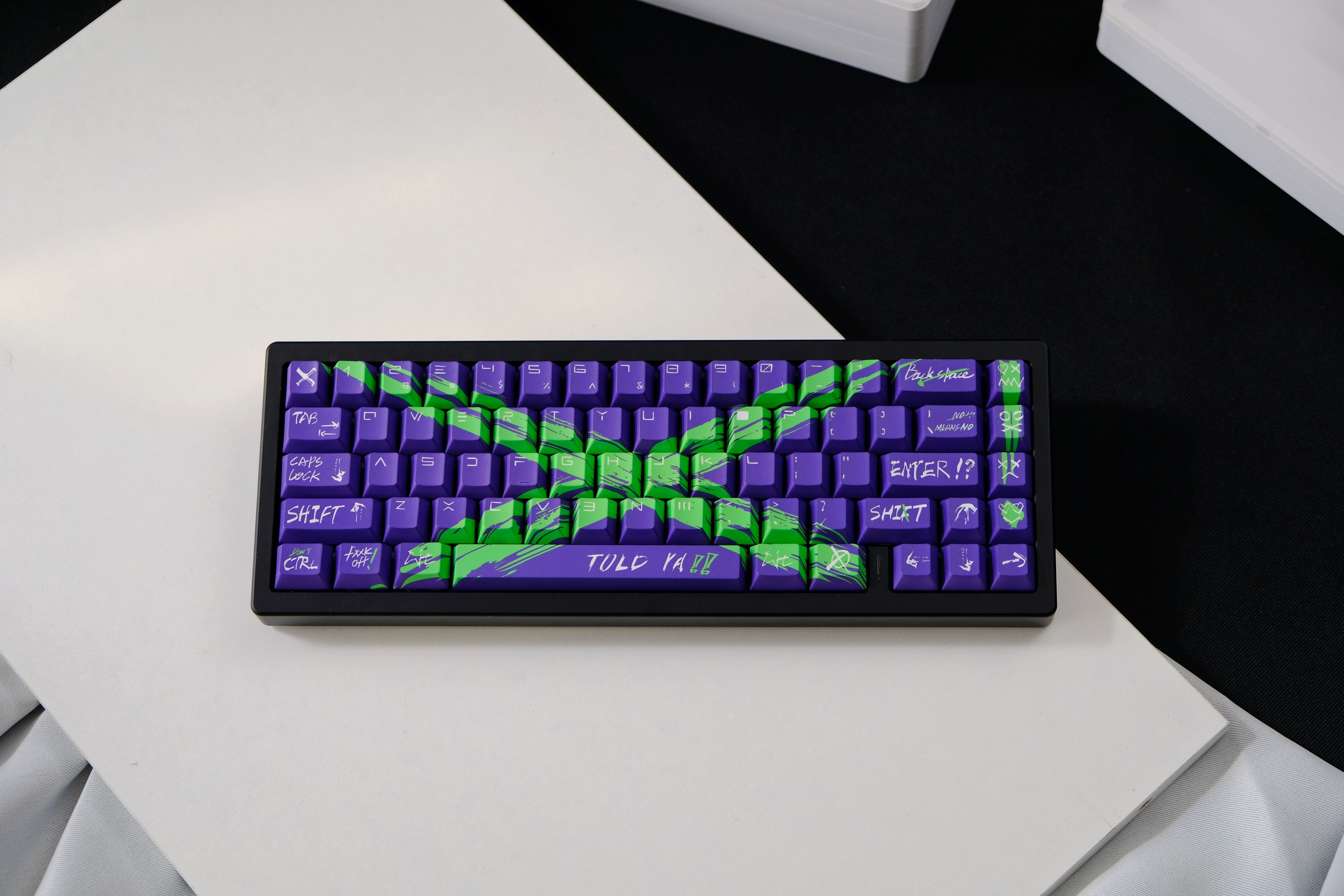 Against invalid Purple Green keycaps