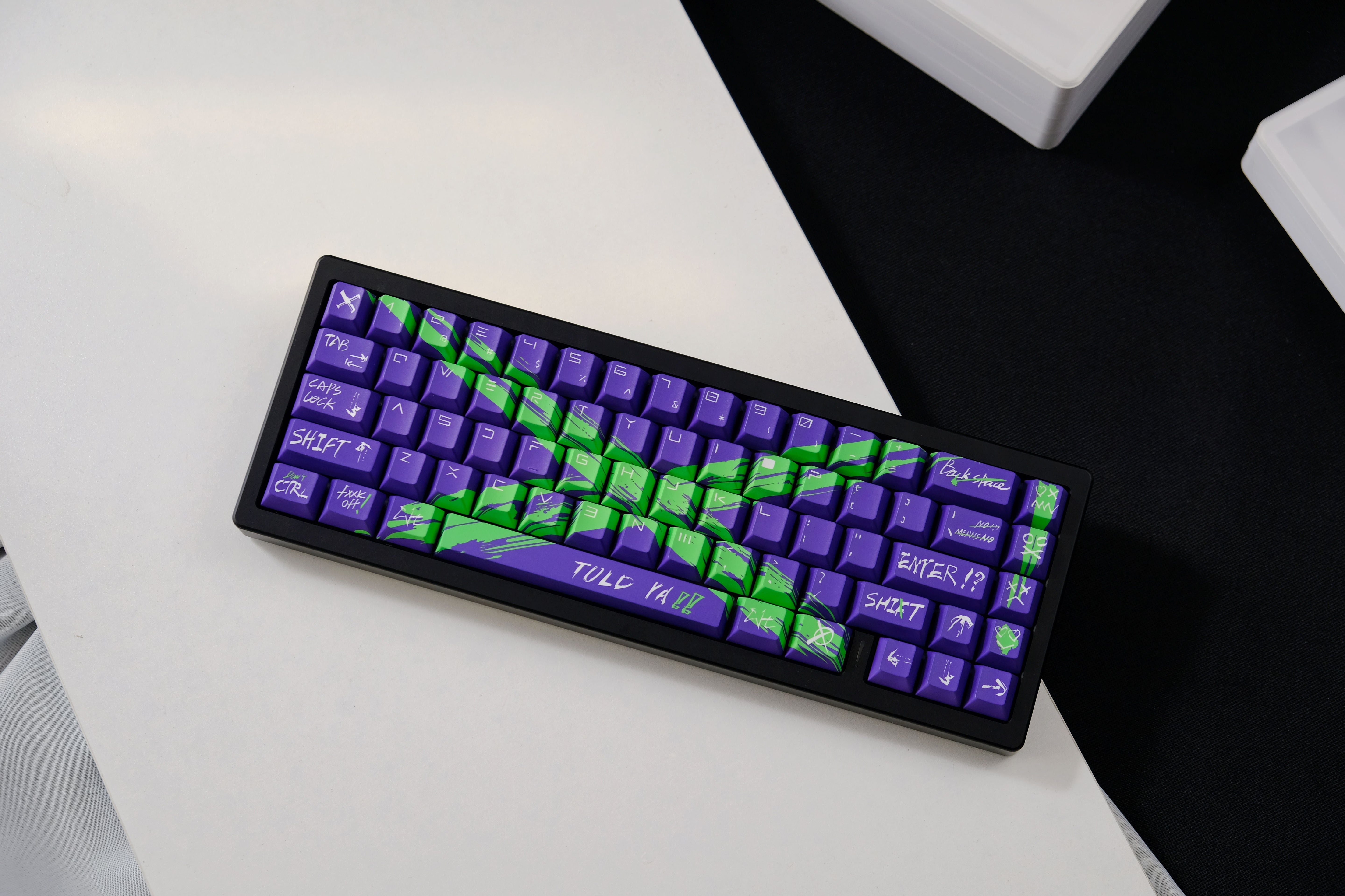 Against invalid Purple Green keycaps