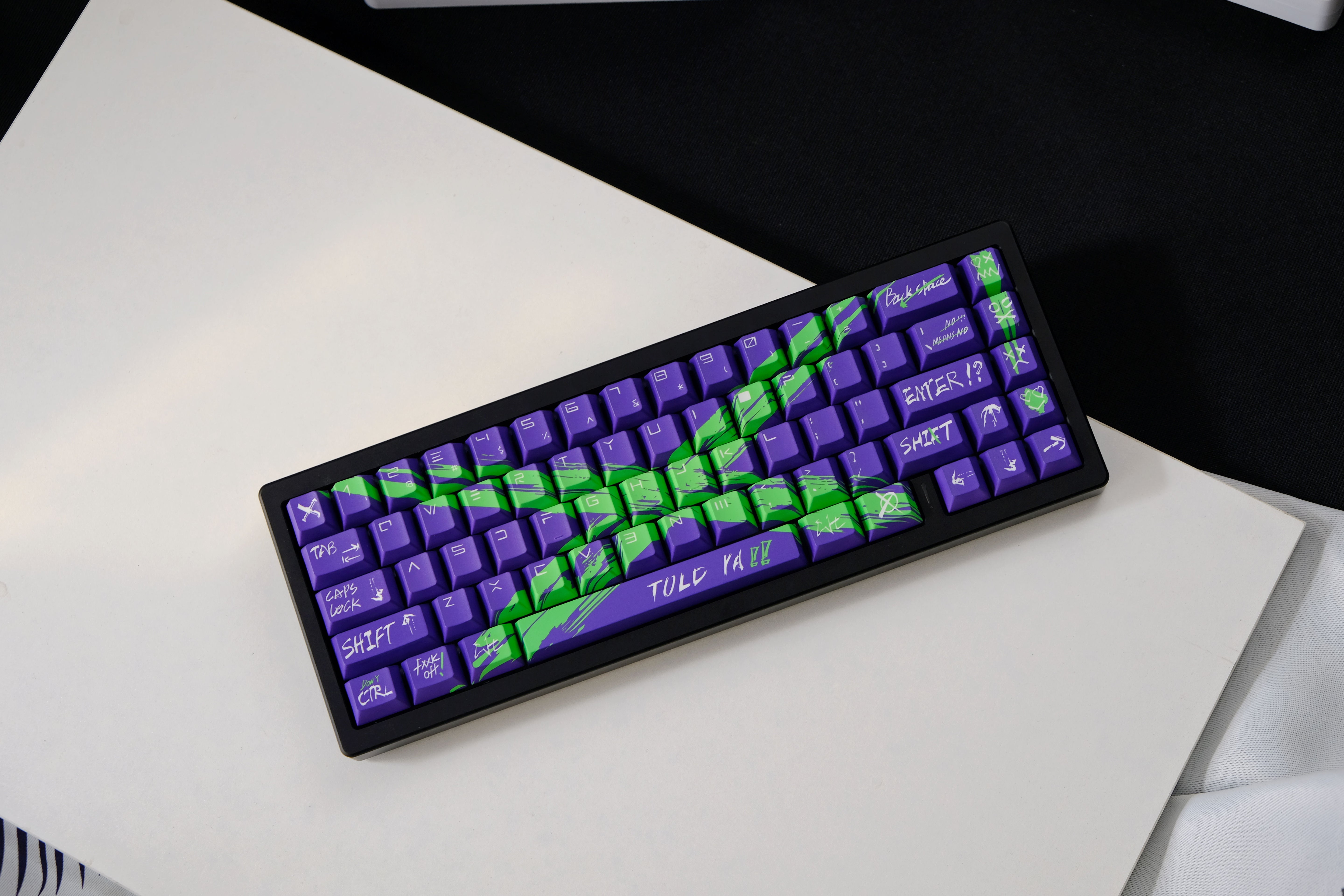 Against invalid Purple Green keycaps