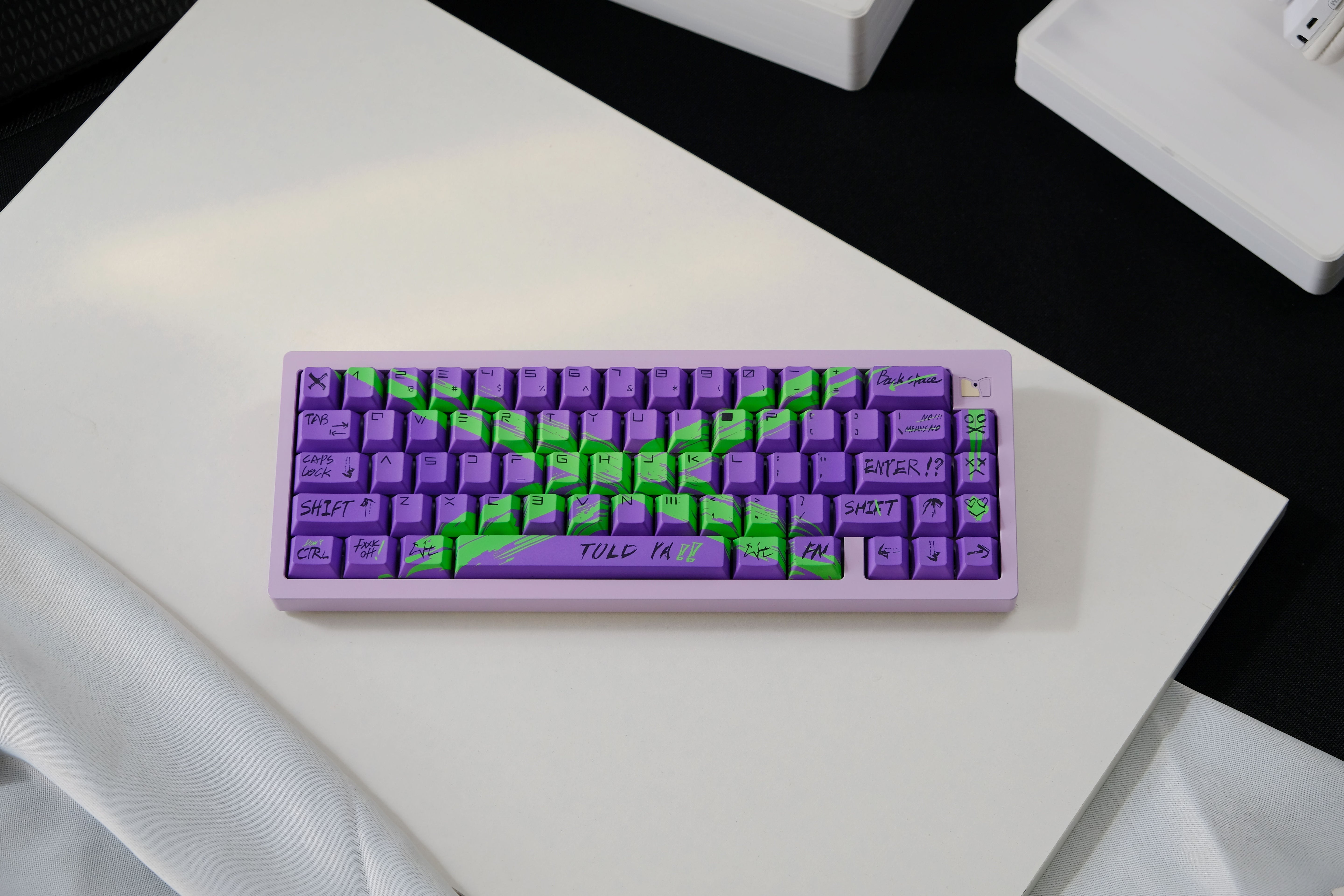 Against invalid Purple Green keycaps