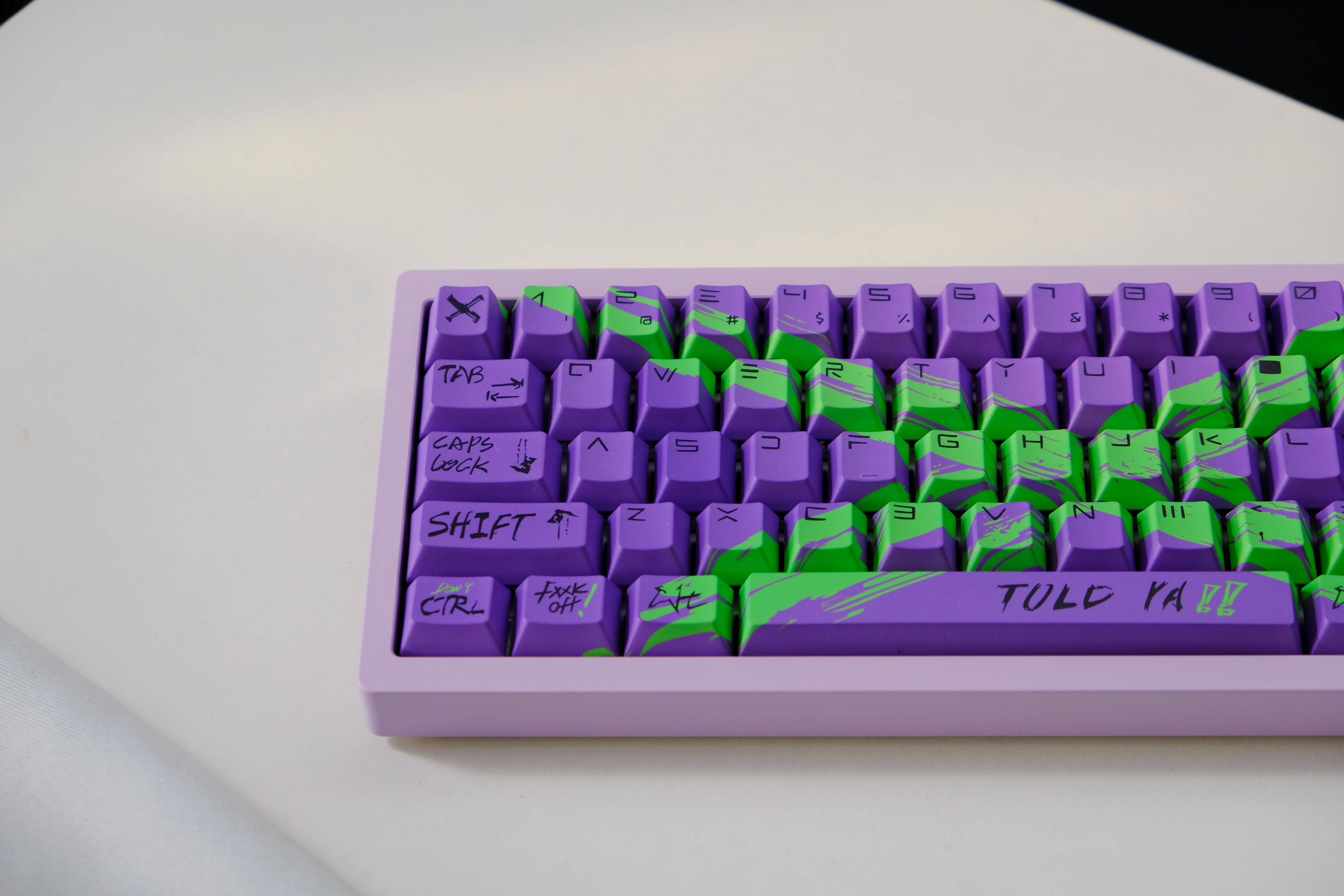 Against invalid Purple Green keycaps