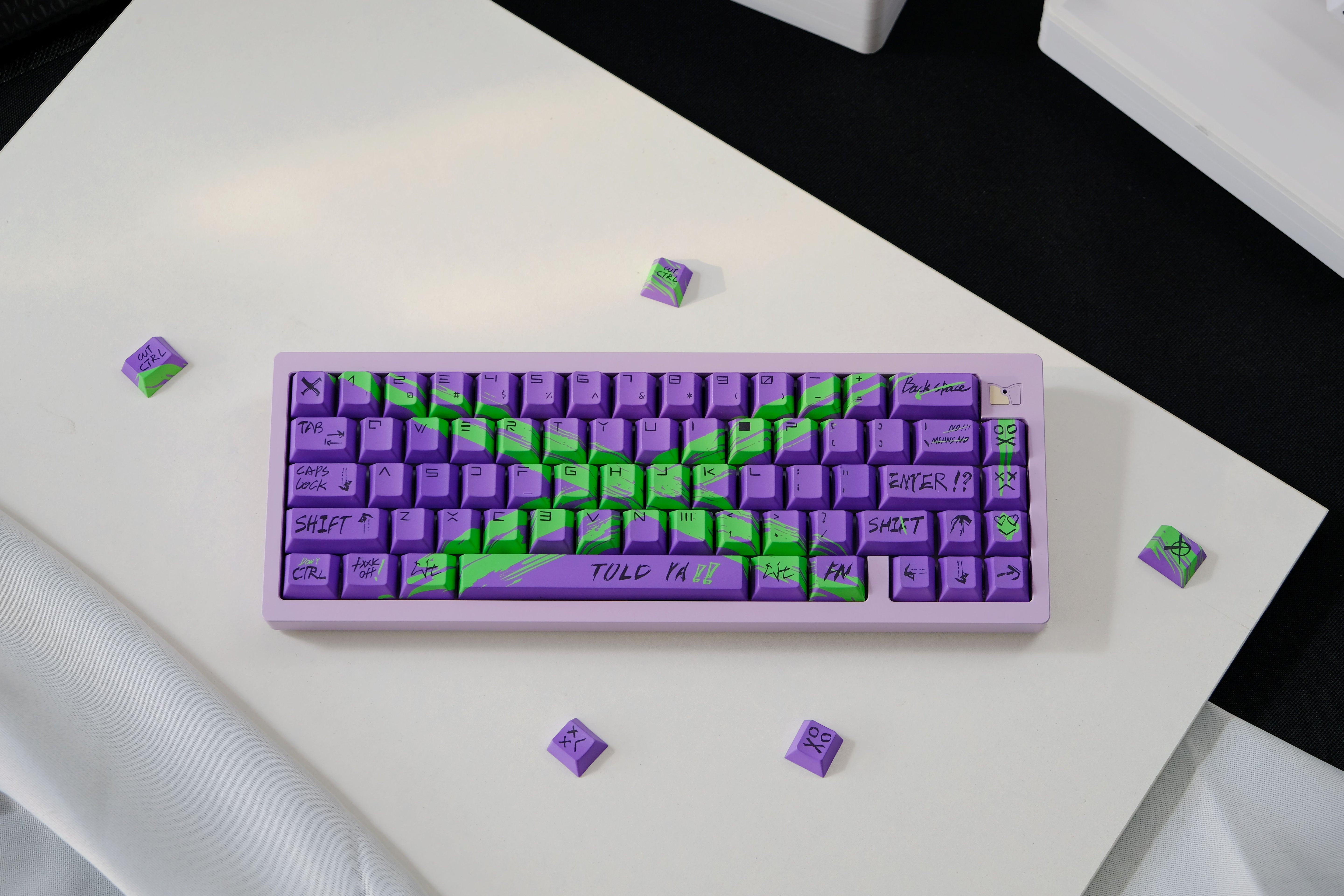 Against invalid Purple Green keycaps
