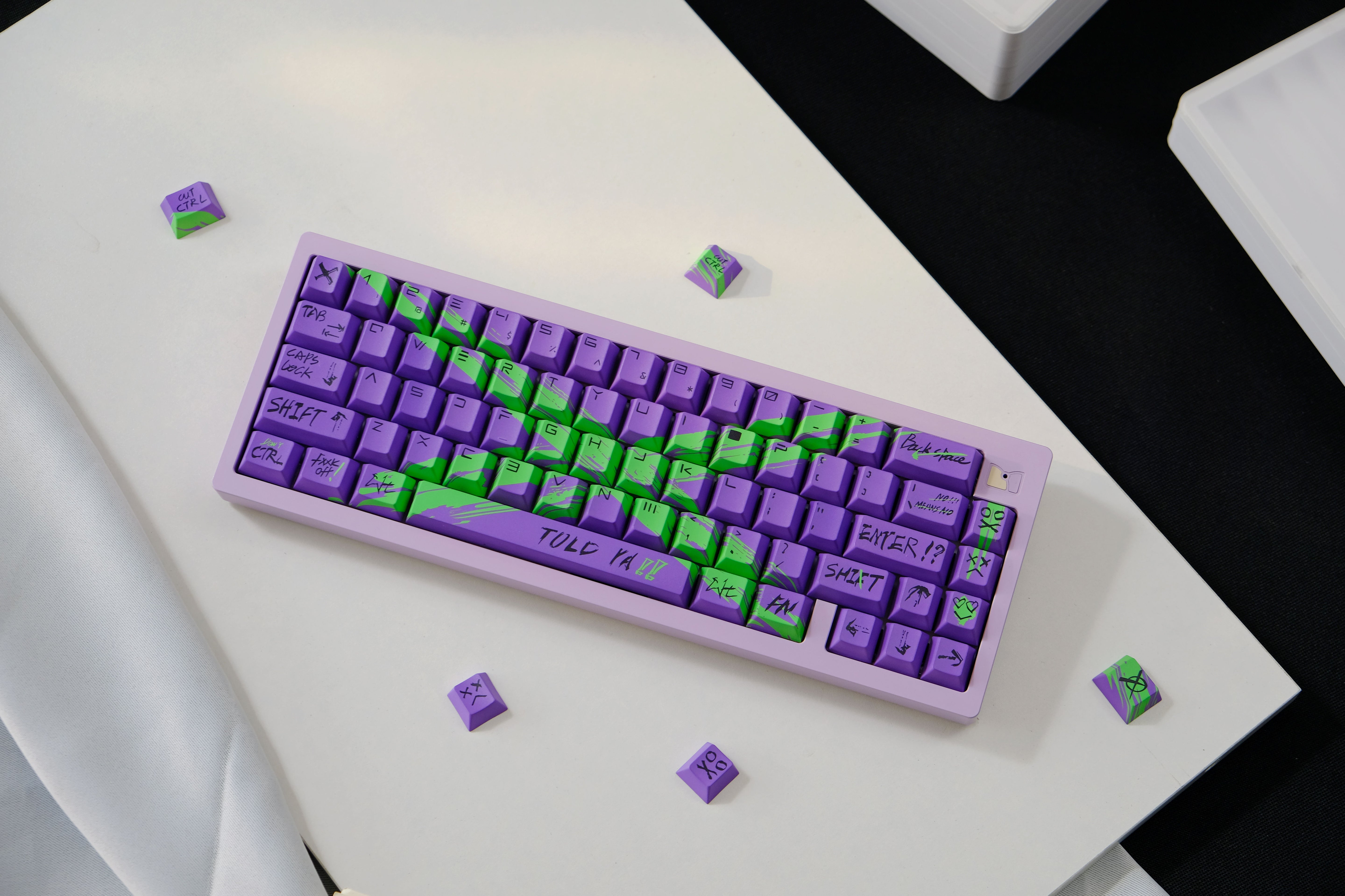 Against invalid Purple Green keycaps