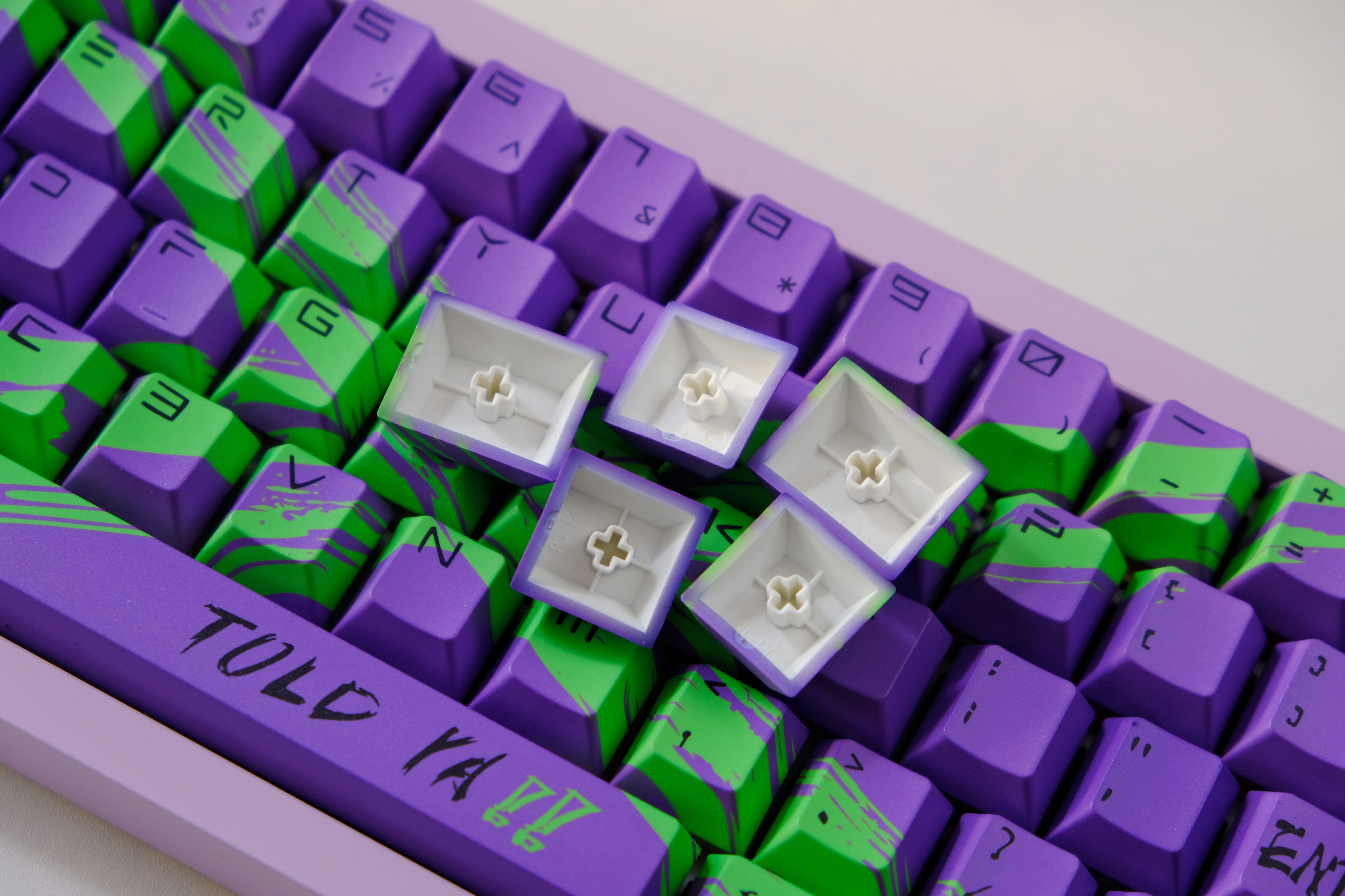 Against invalid Purple Green keycaps