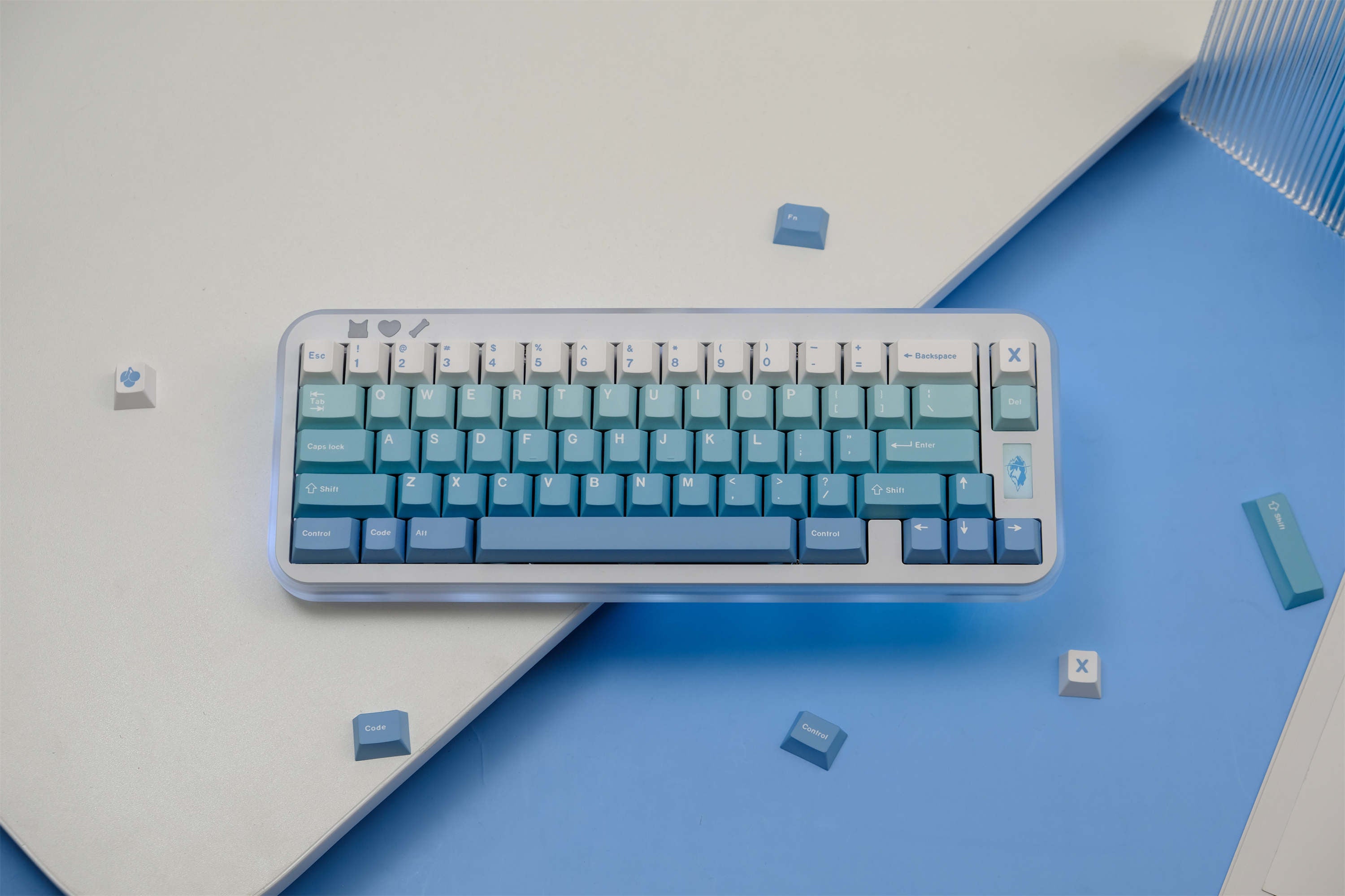 Snow Gradient keycaps