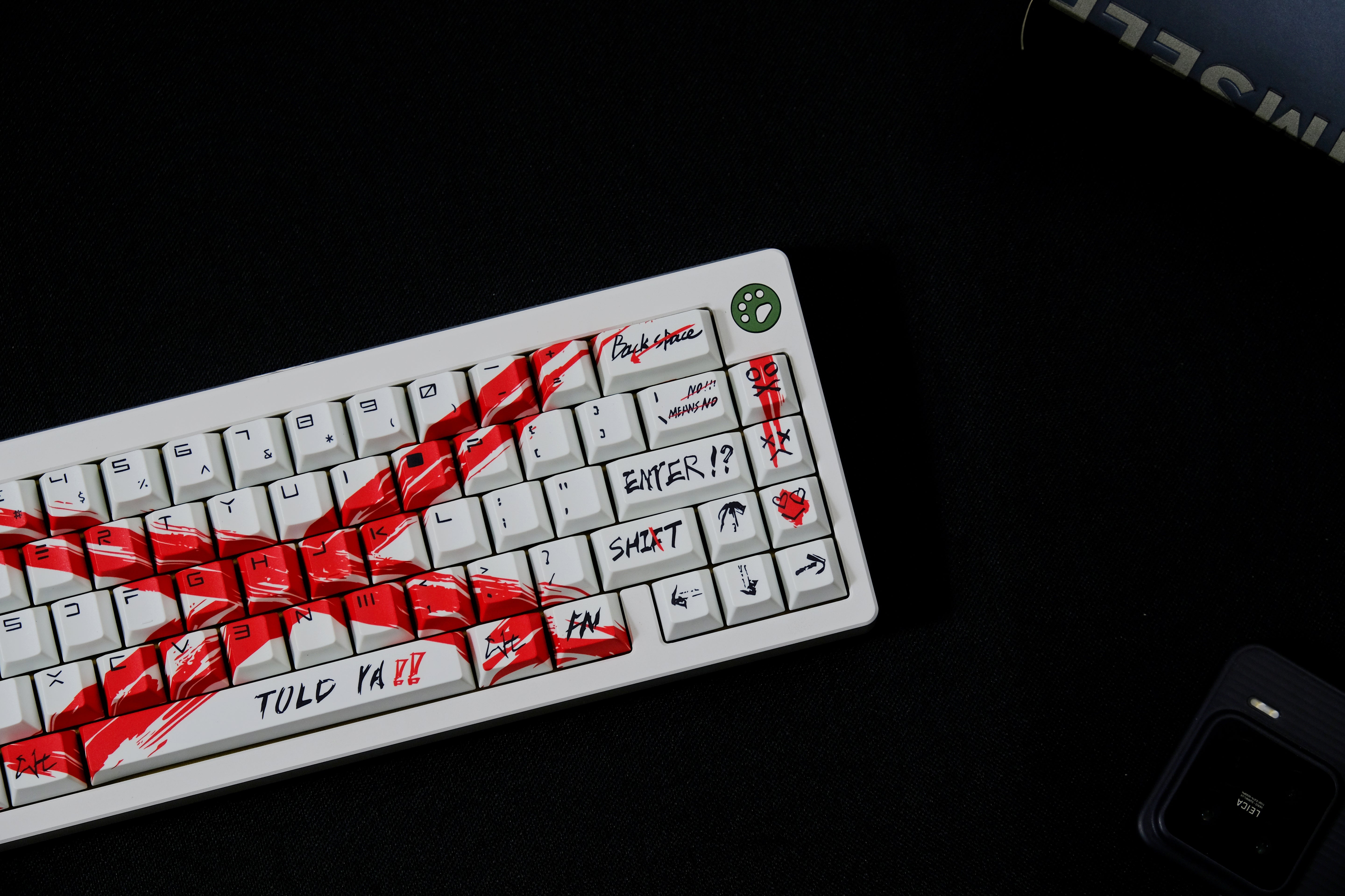 Against invalid White keycaps