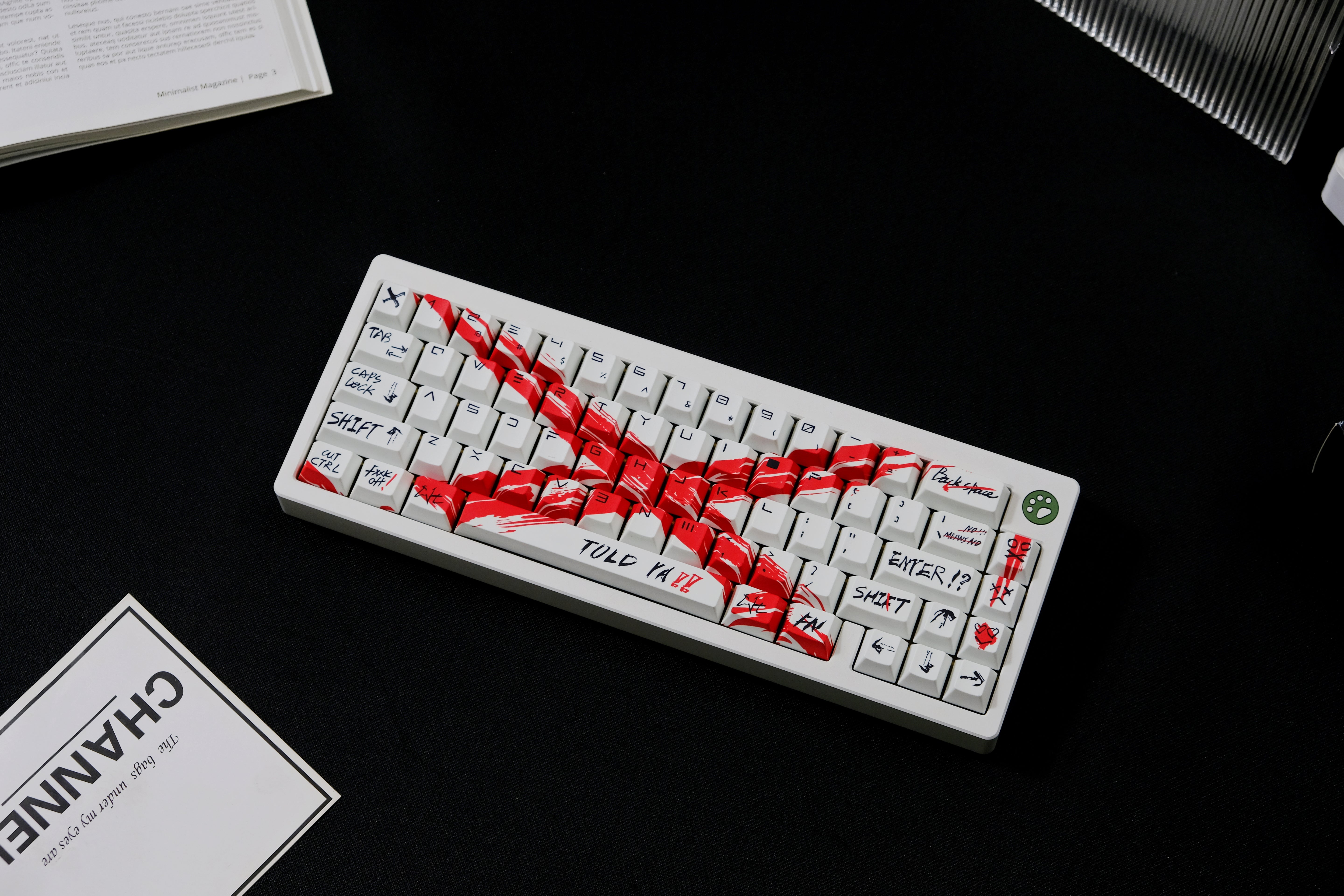 Against invalid White keycaps
