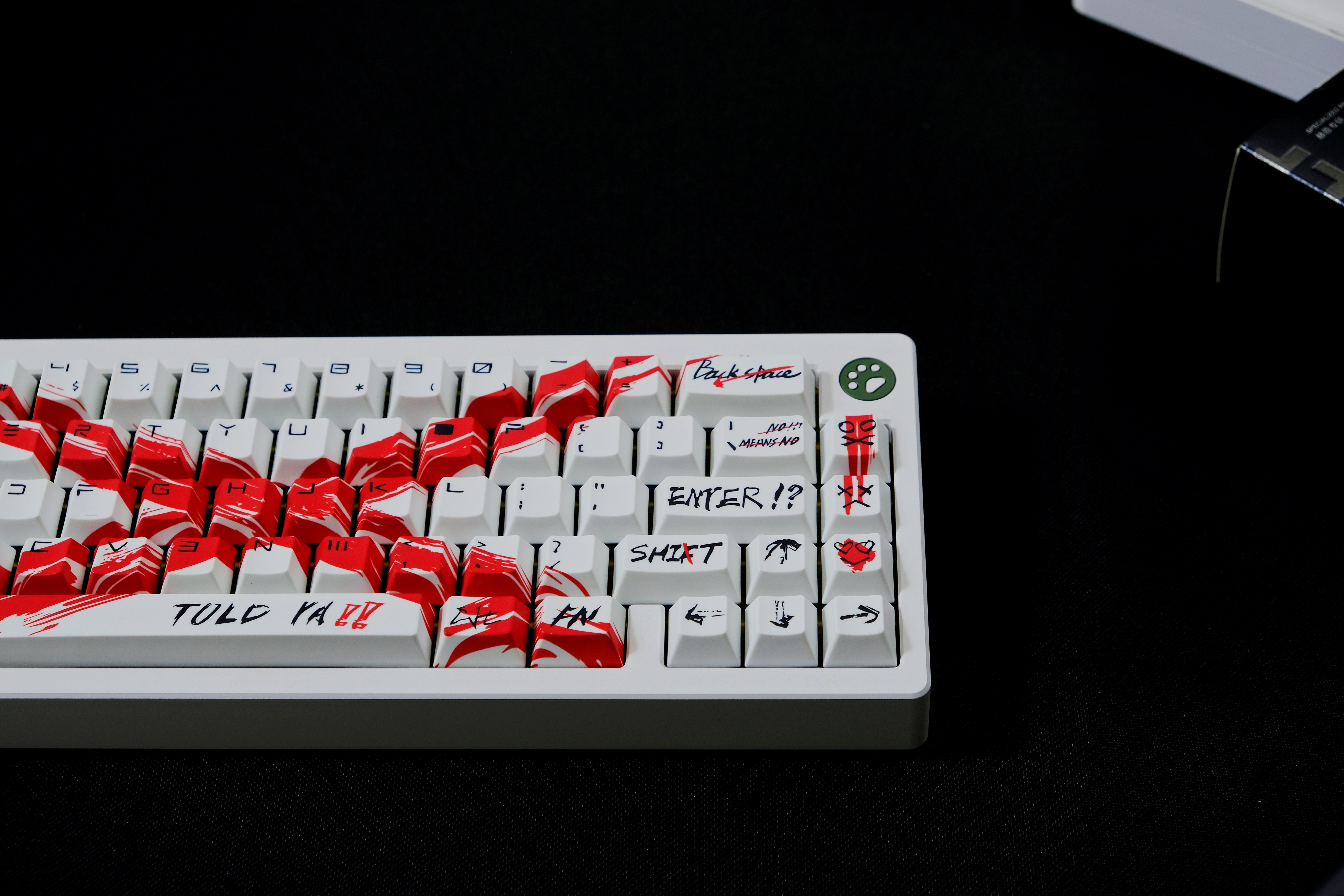 Against invalid White keycaps