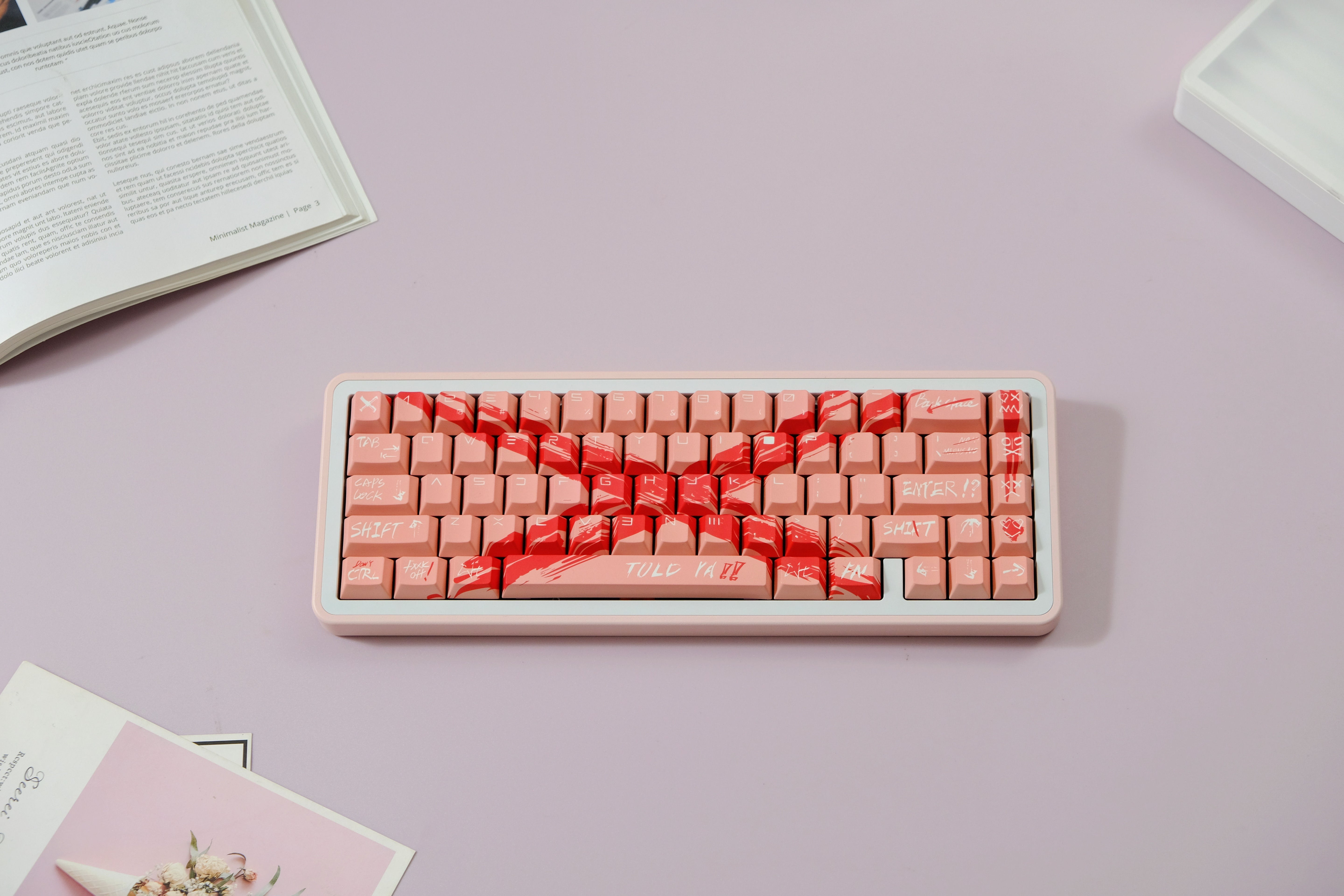 Against invalid Pink keycaps