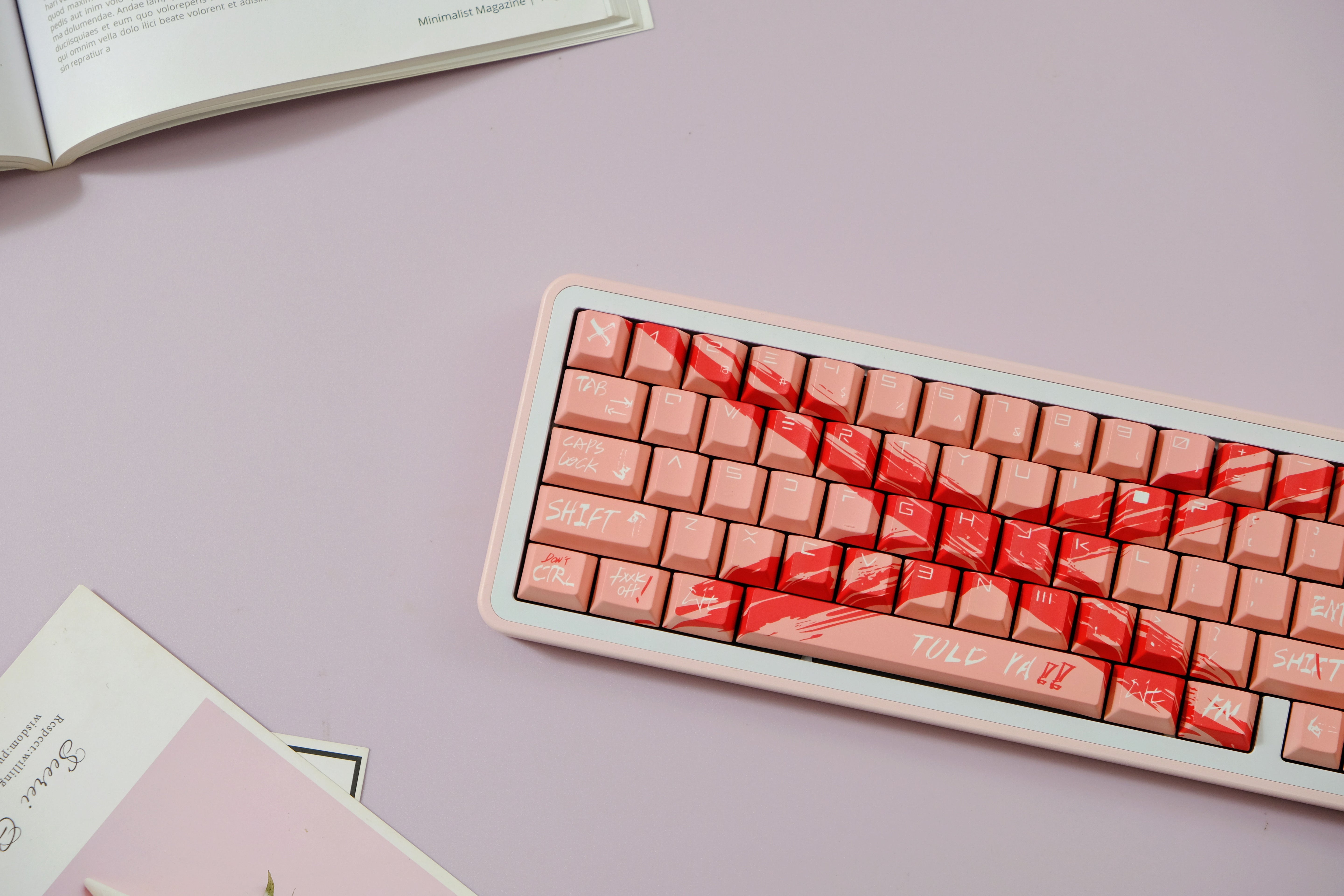 Against invalid Pink keycaps
