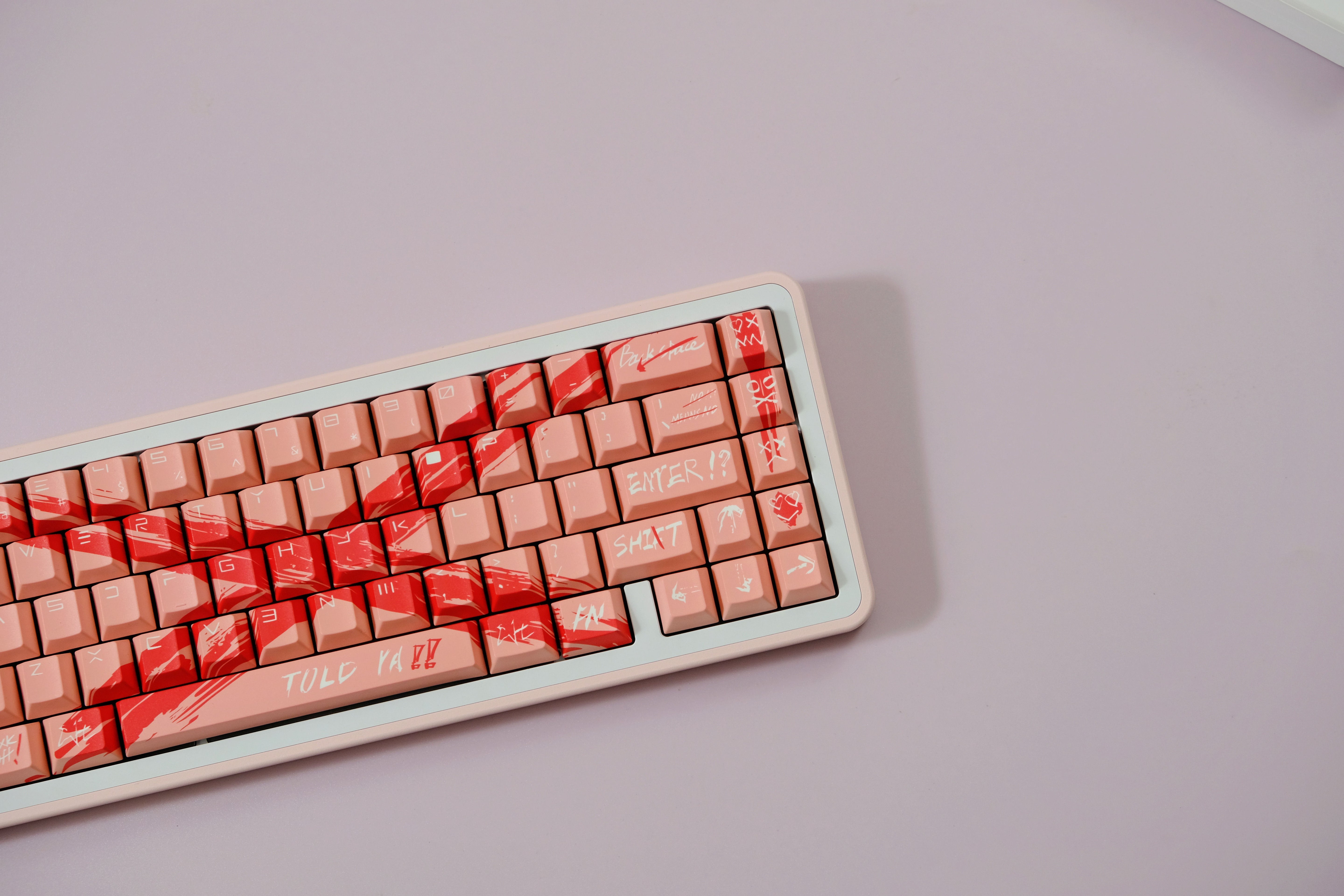 Against invalid Pink keycaps