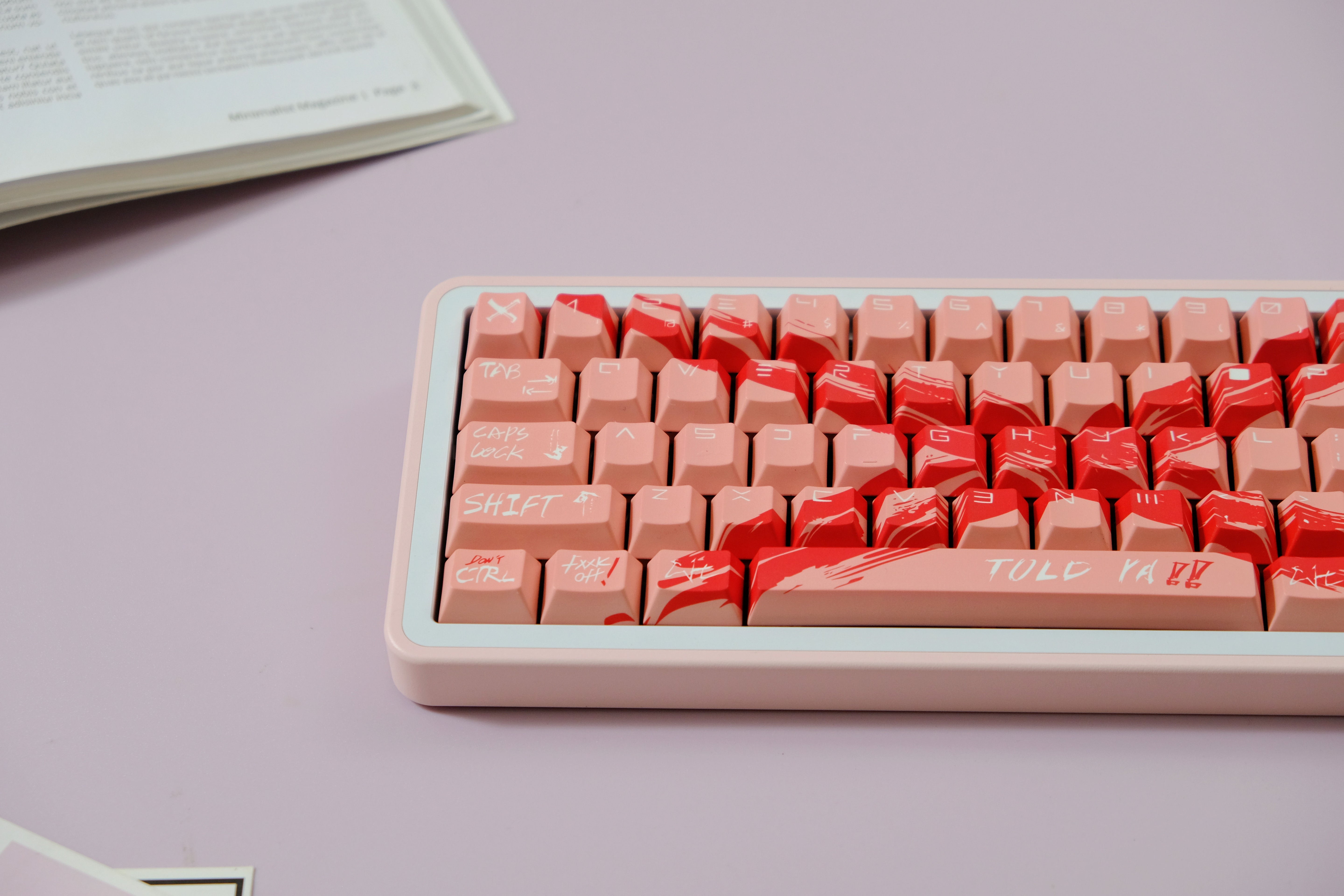 Against invalid Pink keycaps