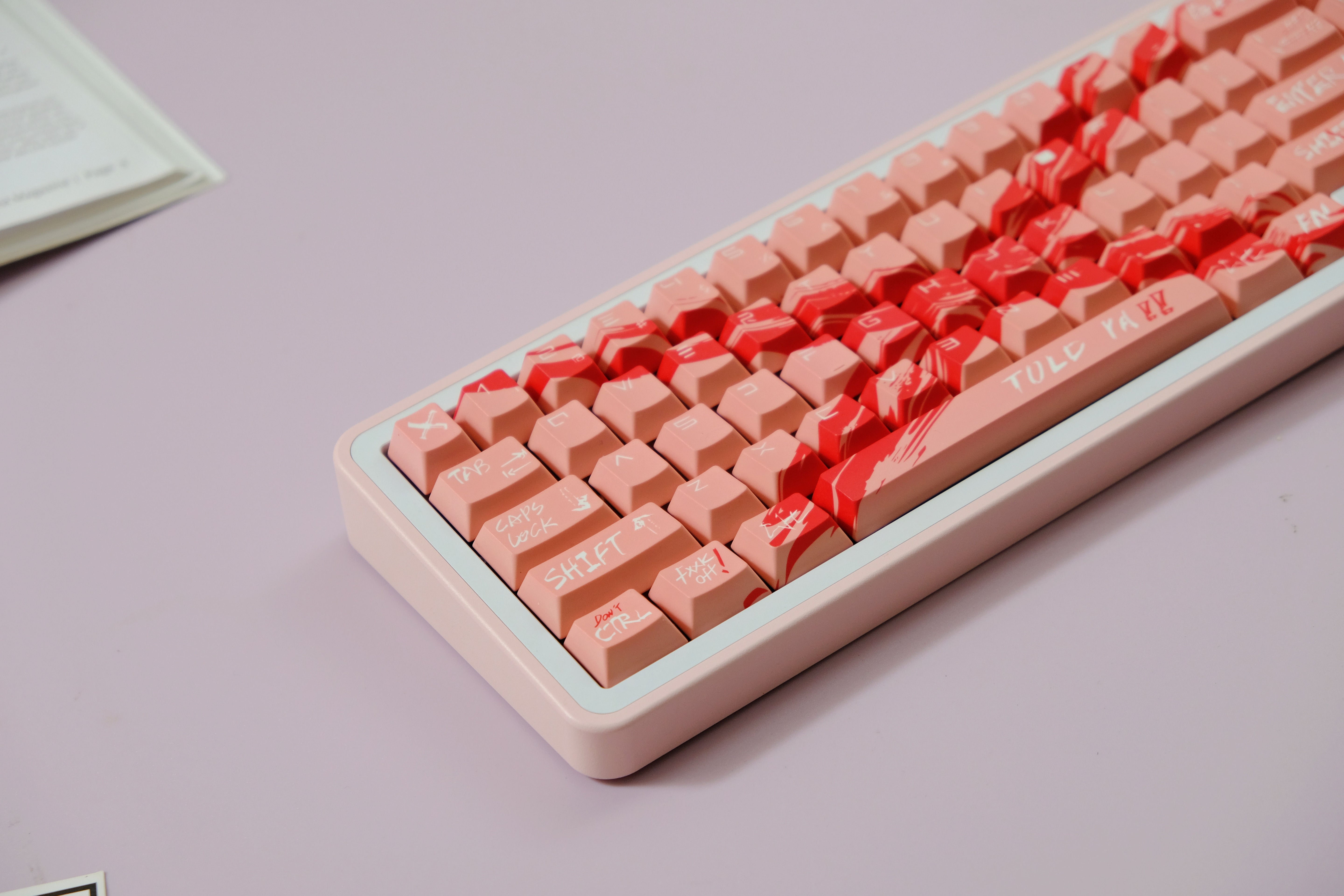 Against invalid Pink keycaps