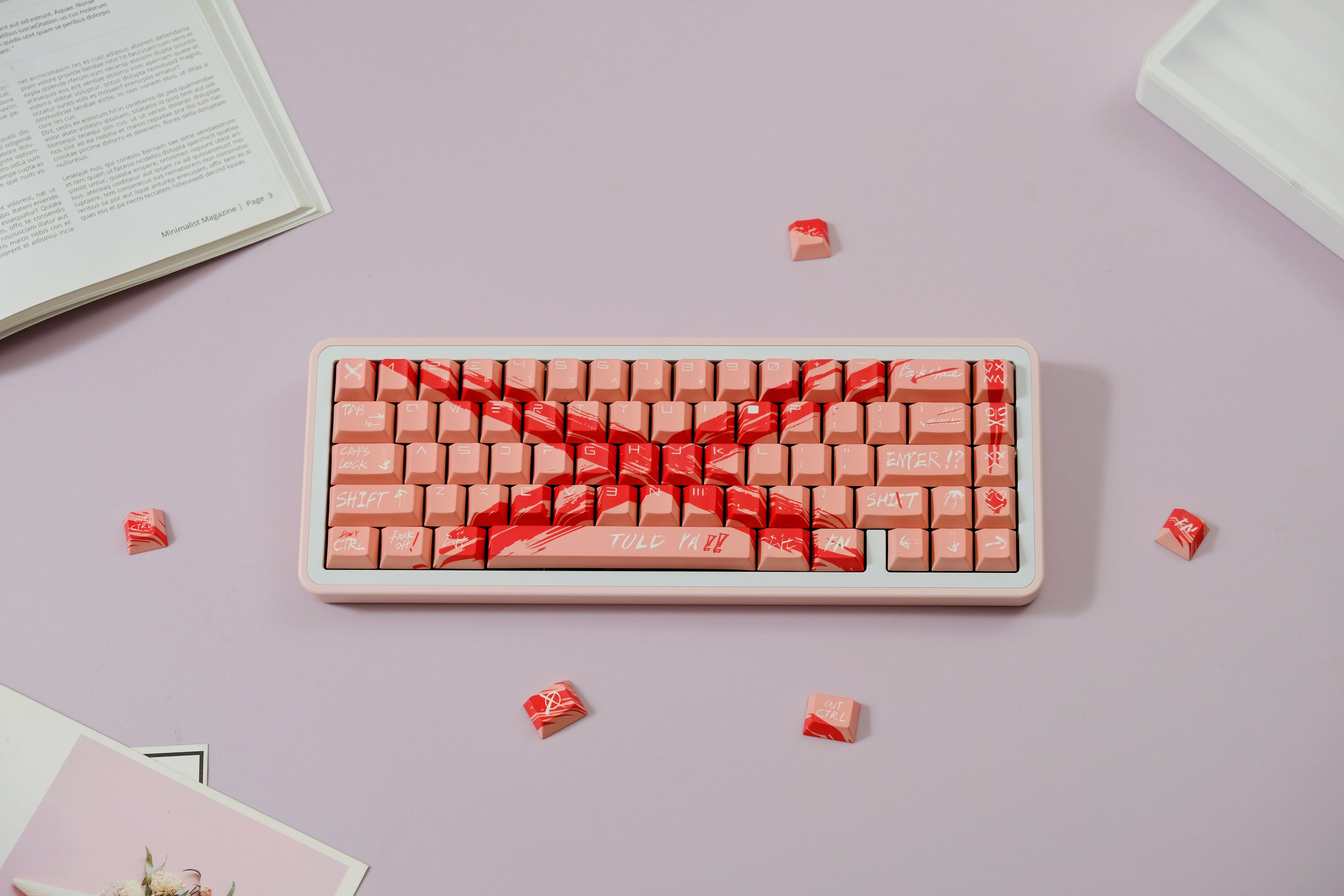 Against invalid Pink keycaps