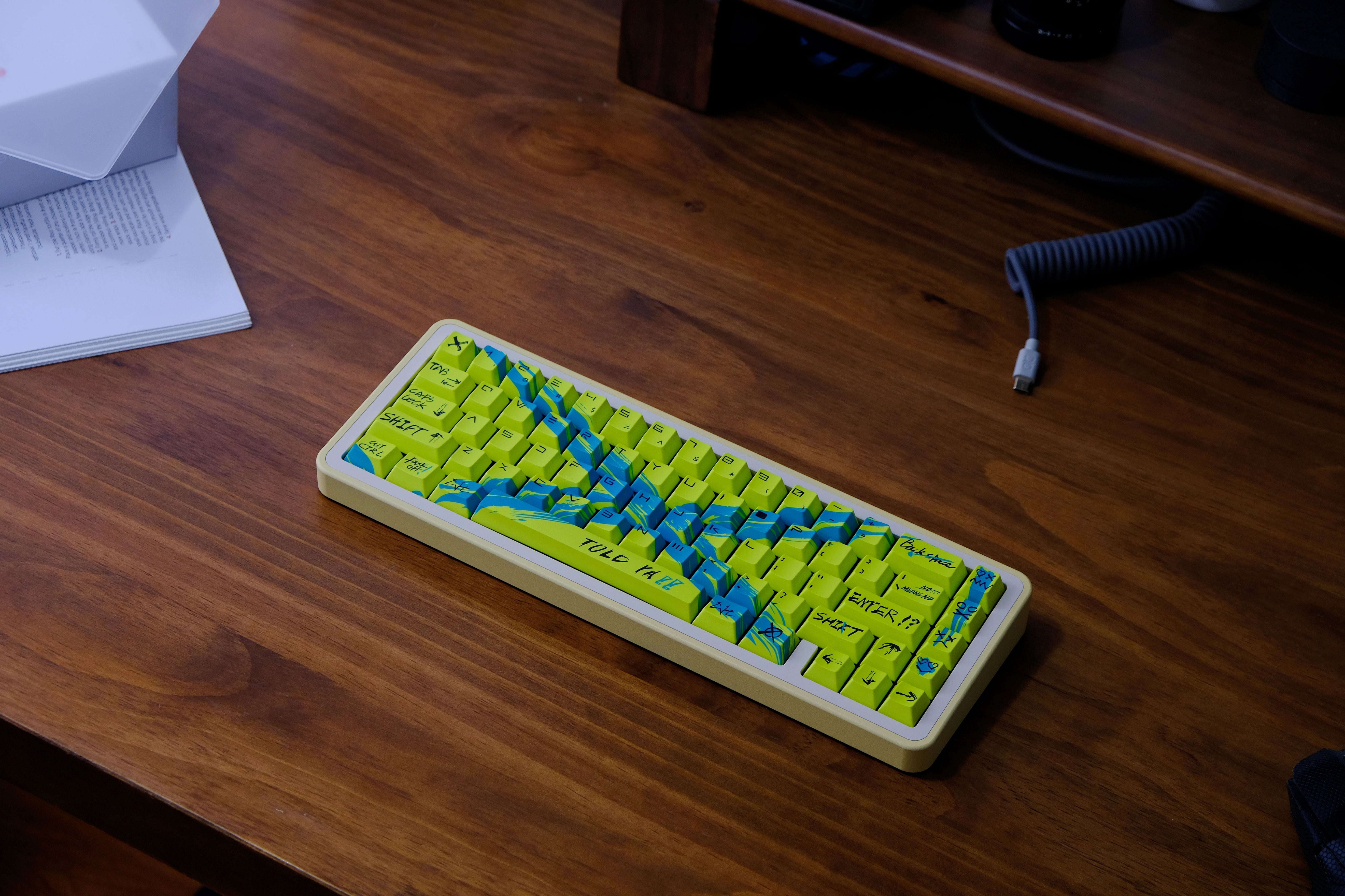 Against invalid Yellow Blue keycaps