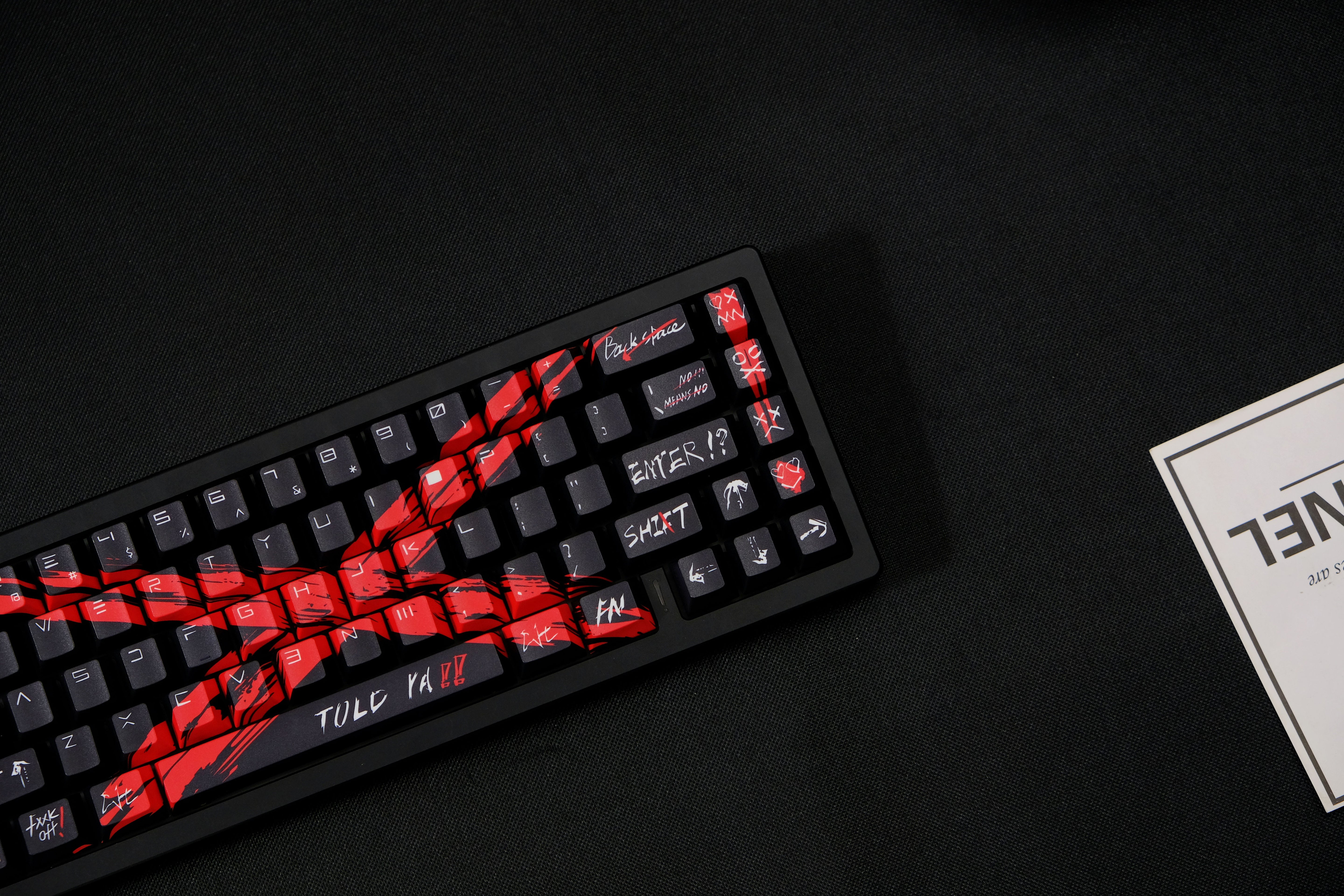 Against invalid Black Red keycaps
