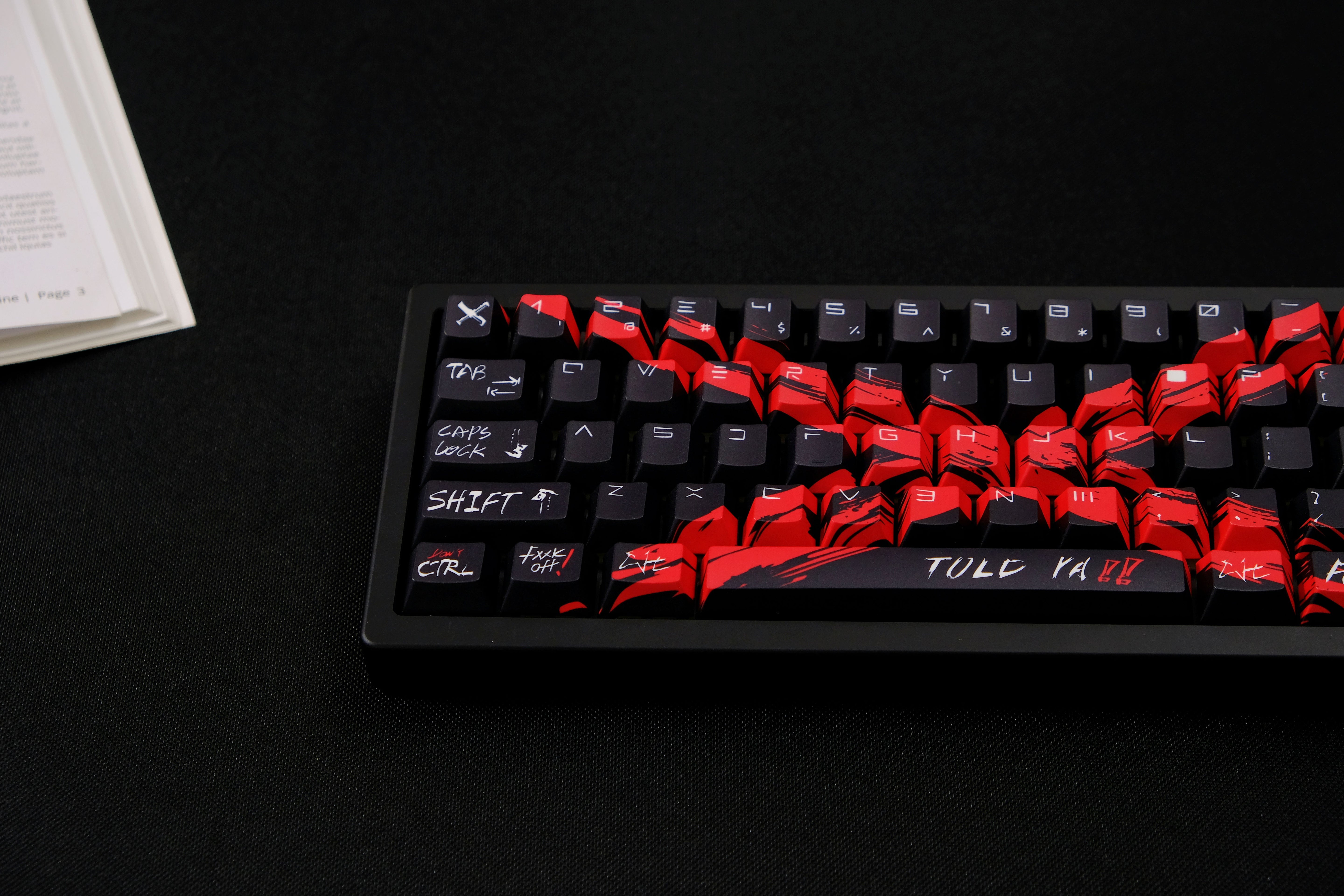 Against invalid Black Red keycaps