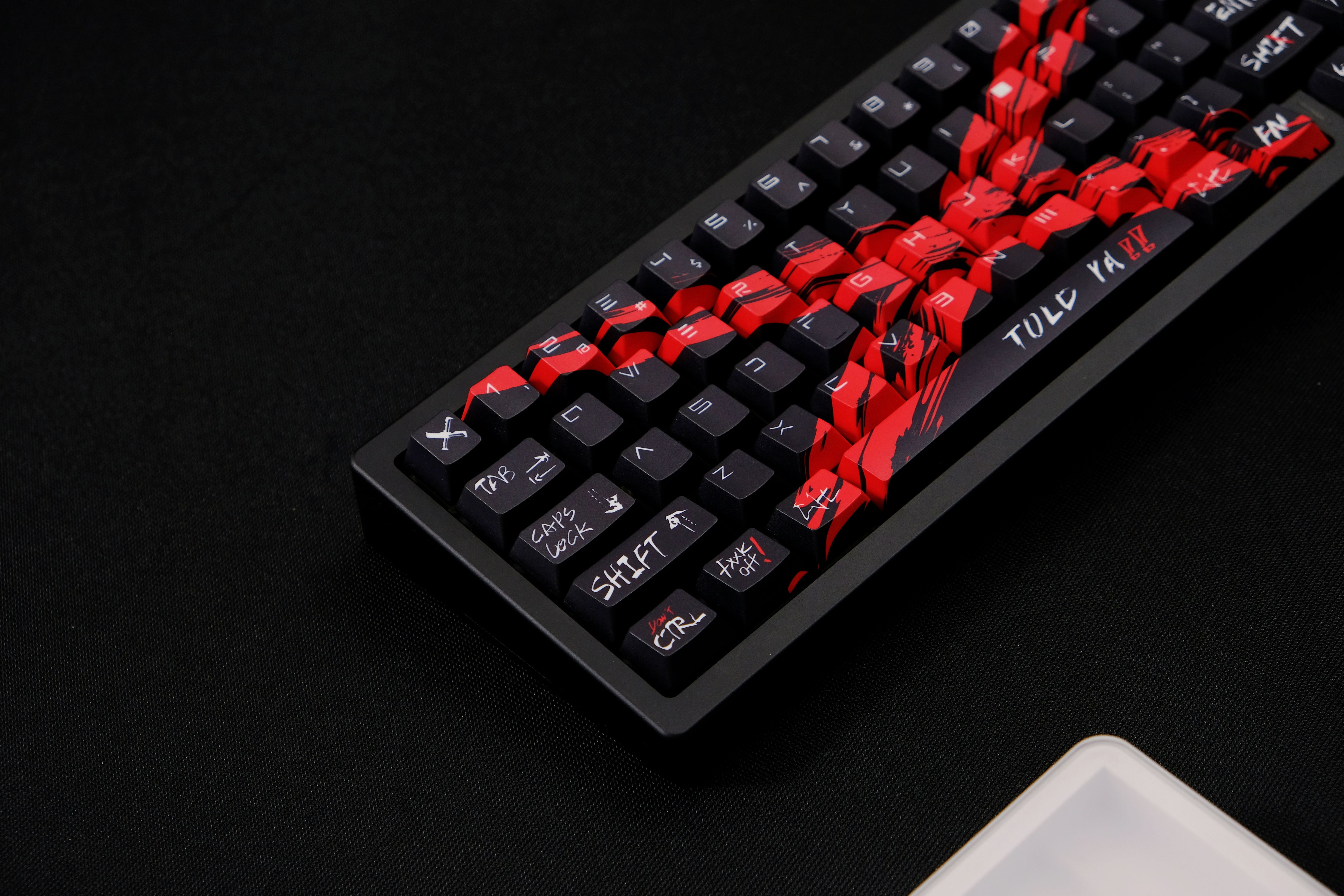 Against invalid Black Red keycaps