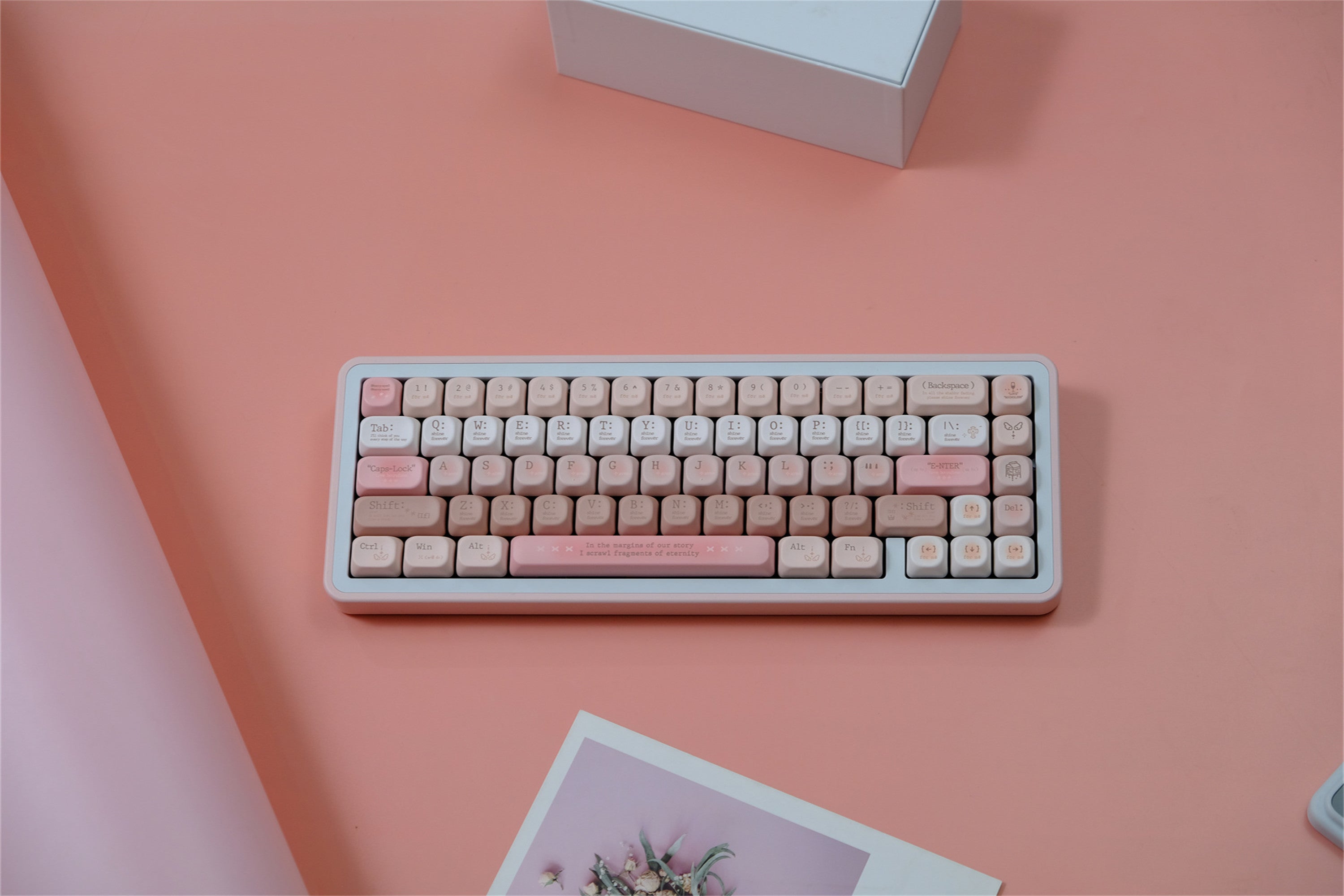 Tipsy Romantic Pink keycaps