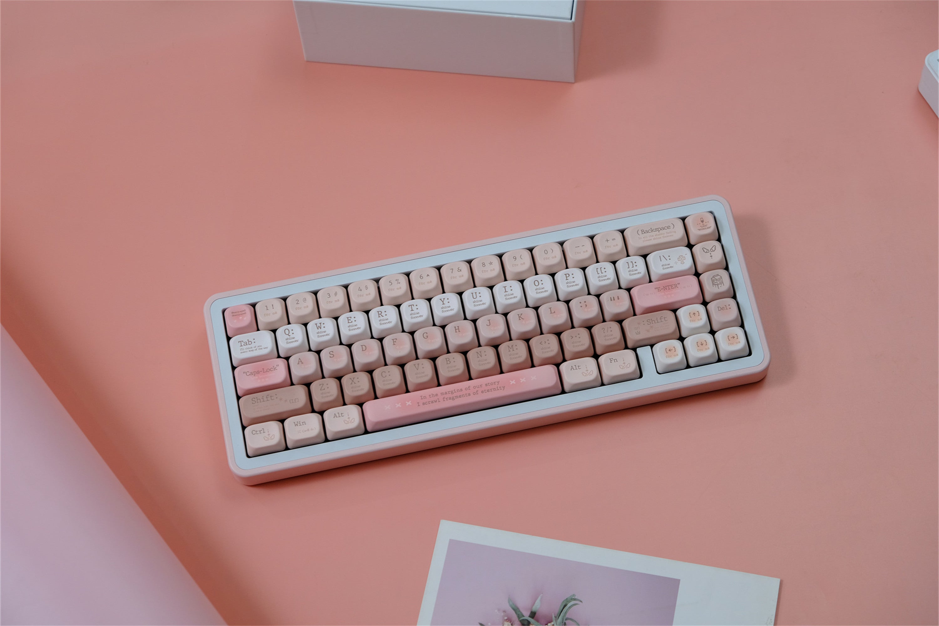 Tipsy Romantic Pink keycaps