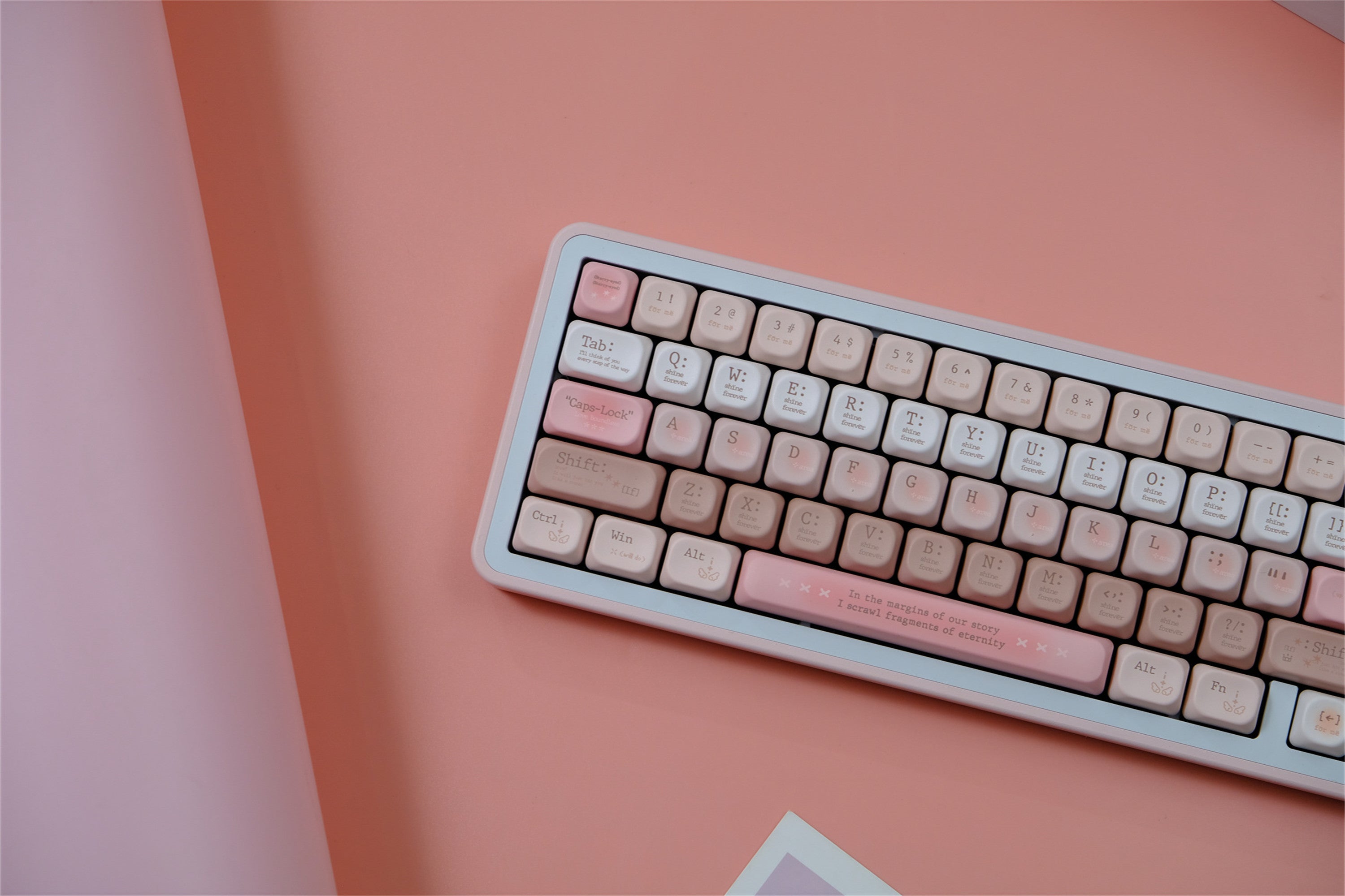 Tipsy Romantic Pink keycaps