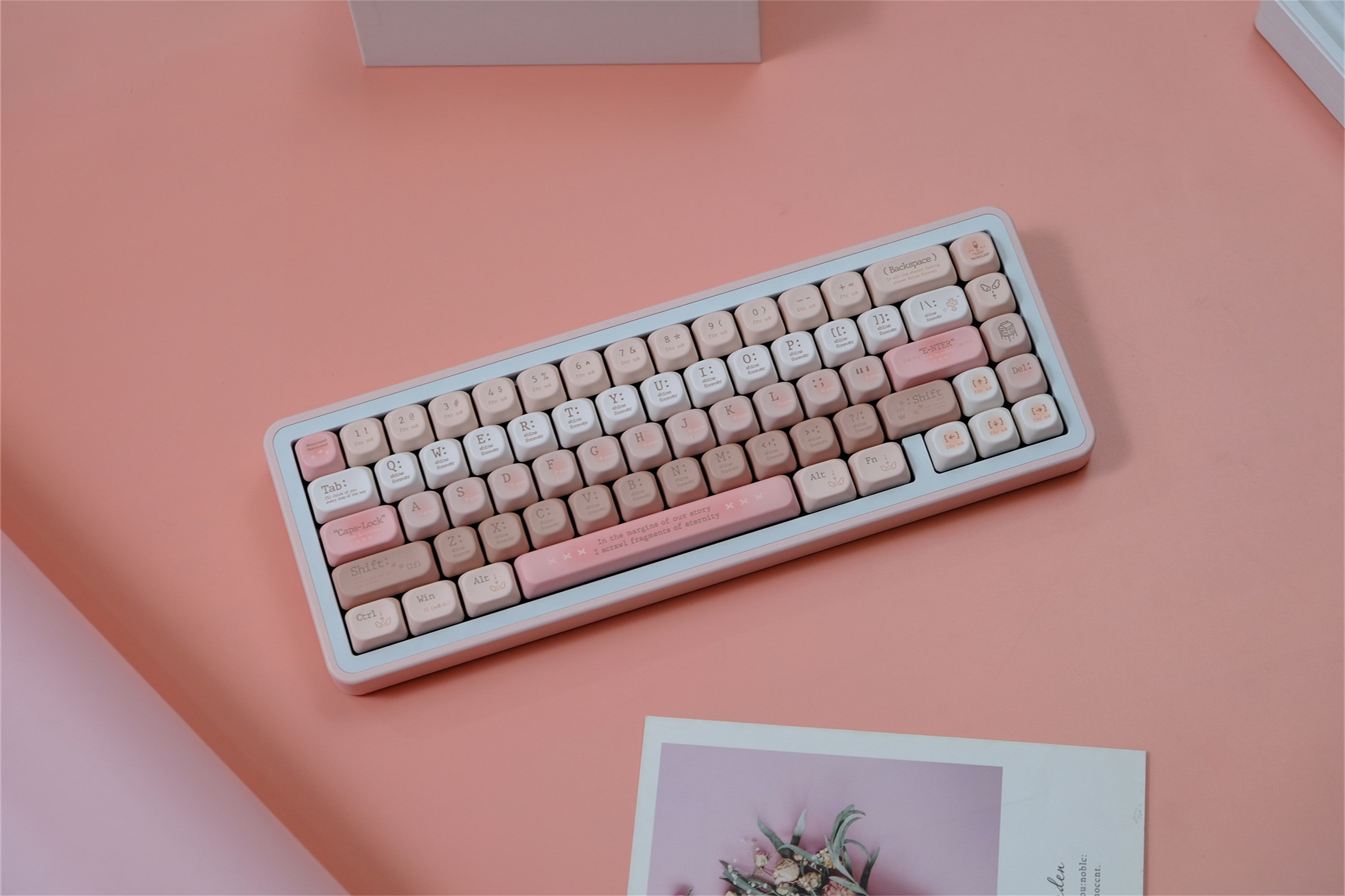 Tipsy Romantic Pink keycaps