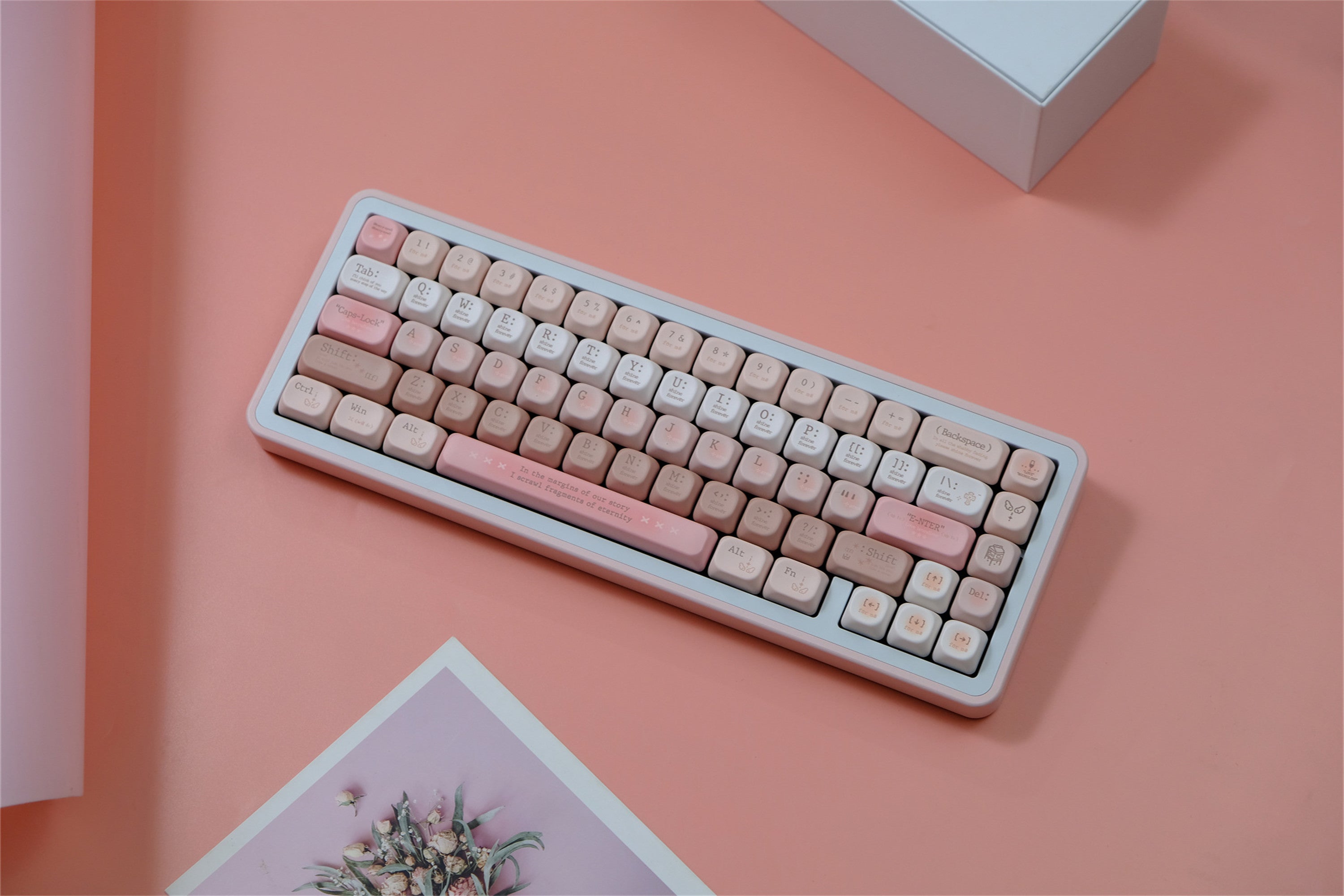 Tipsy Romantic Pink keycaps
