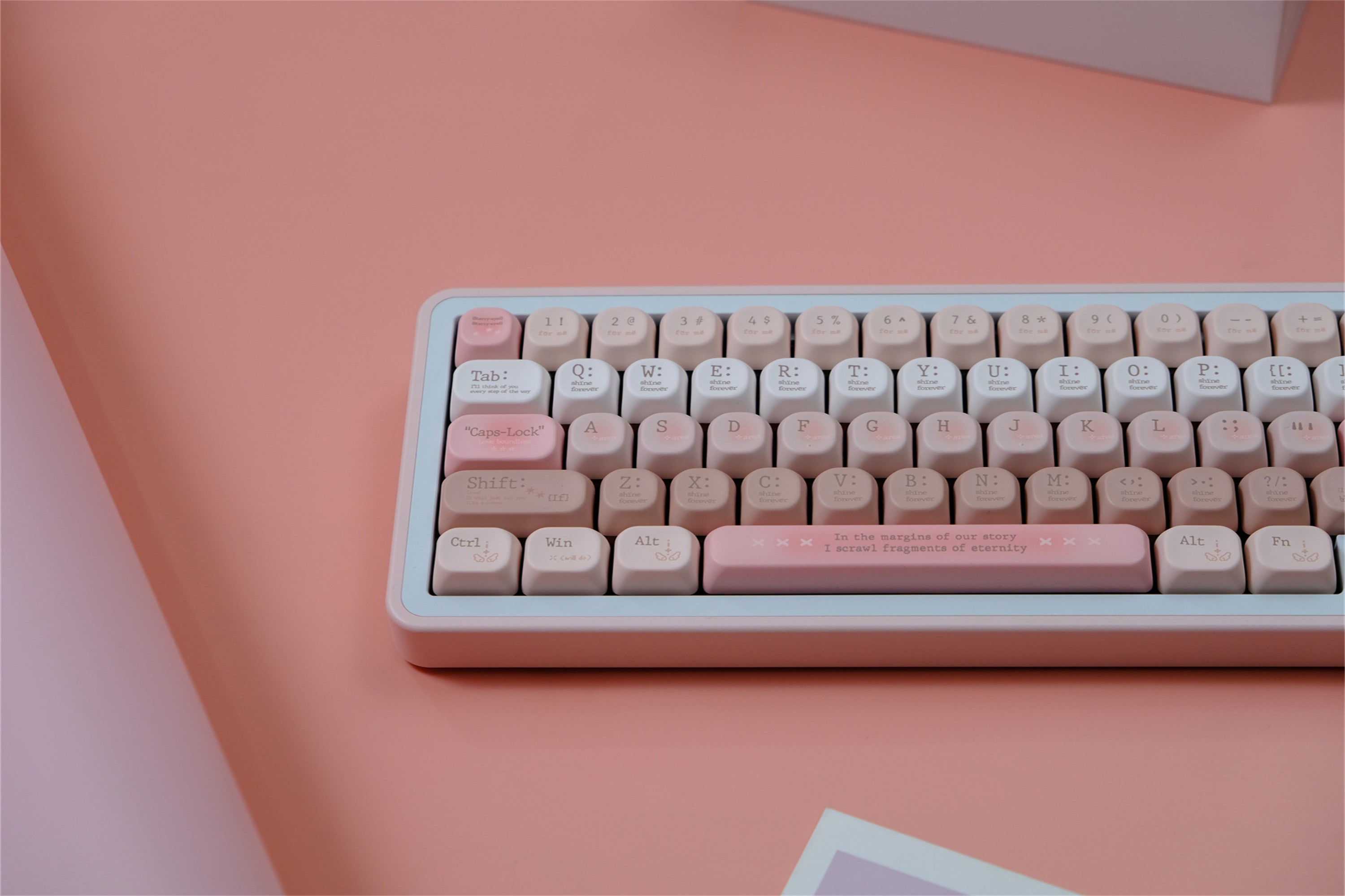 Tipsy Romantic Pink keycaps
