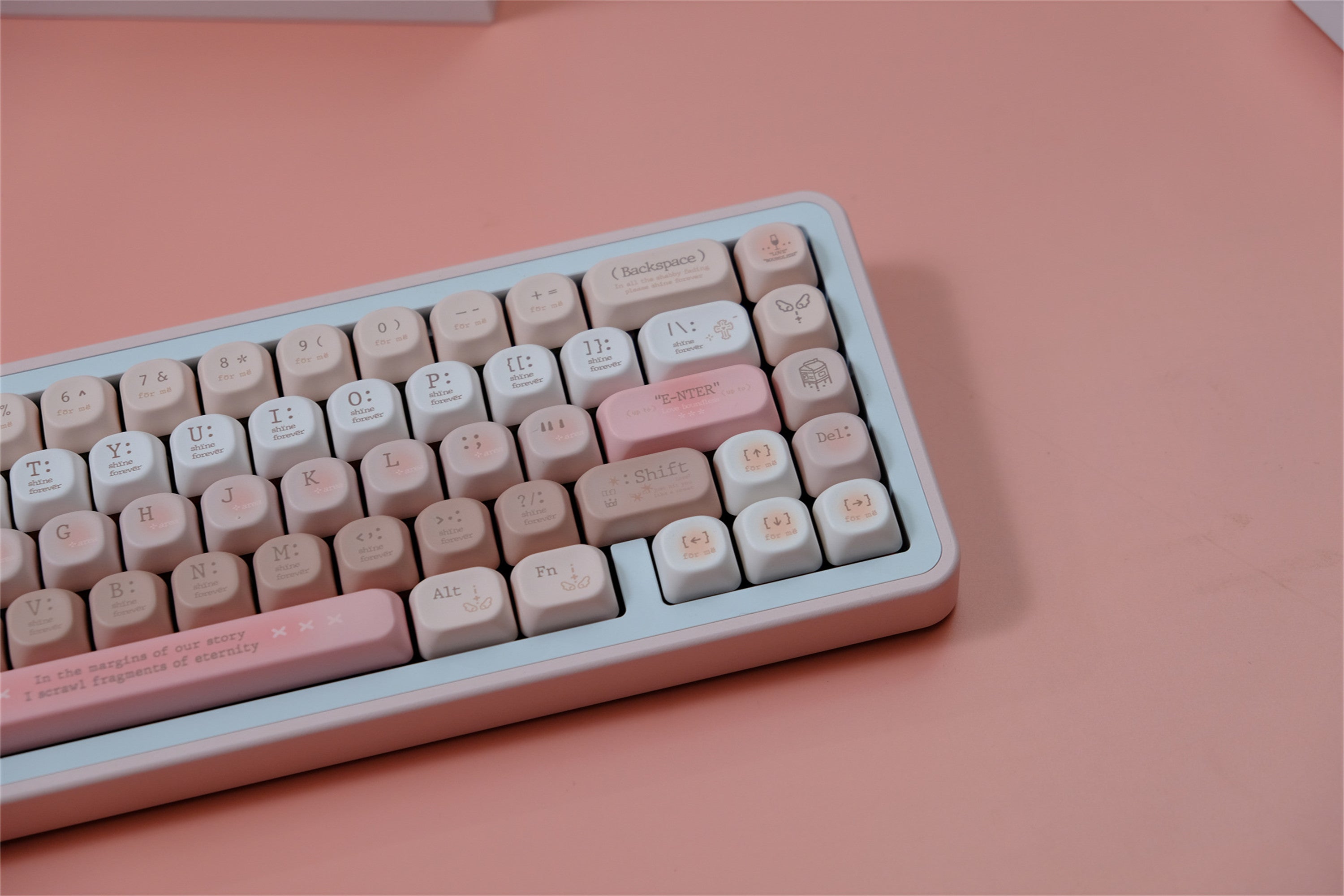Tipsy Romantic Pink keycaps